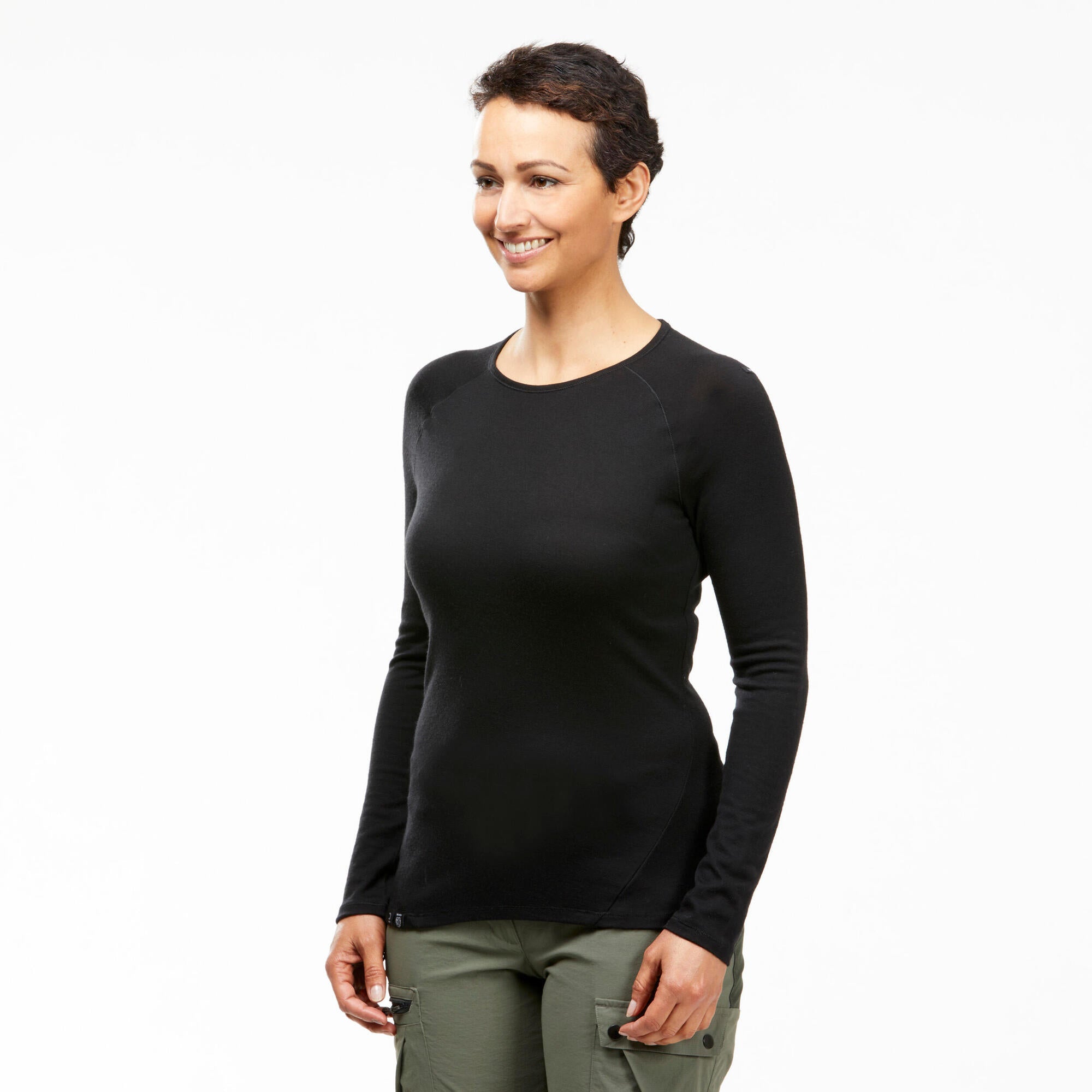 Forclaz Women's MT500 Long-sleeve 100% Merino Wool Shirt