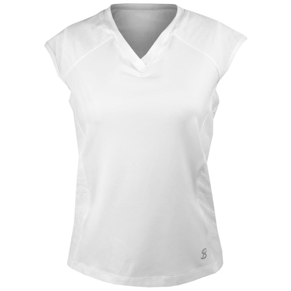 Sofibella Women's Bliss Tie-Back Short Sleeve - White、mySite、neckold