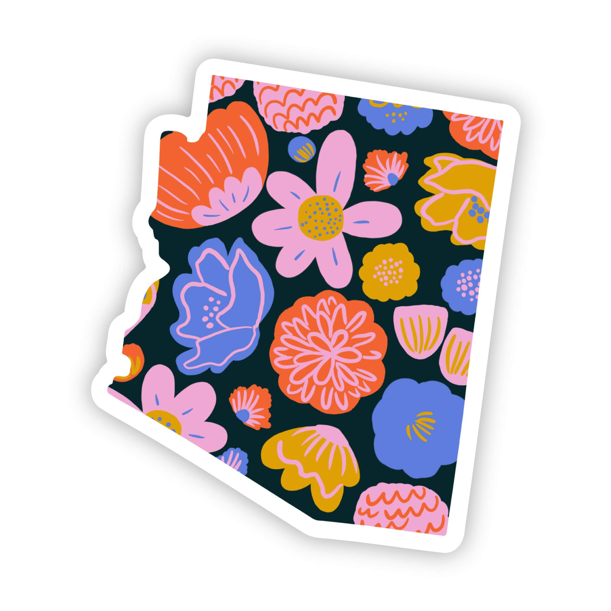 Arizona Sticker - Colorful Flower、mySite、ghnorth