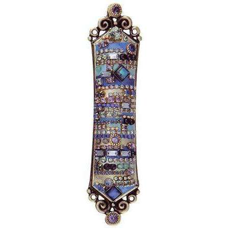 Michal Golan Cool Blues Swarovski Crystal Mezuzah、mySite、topwebapps