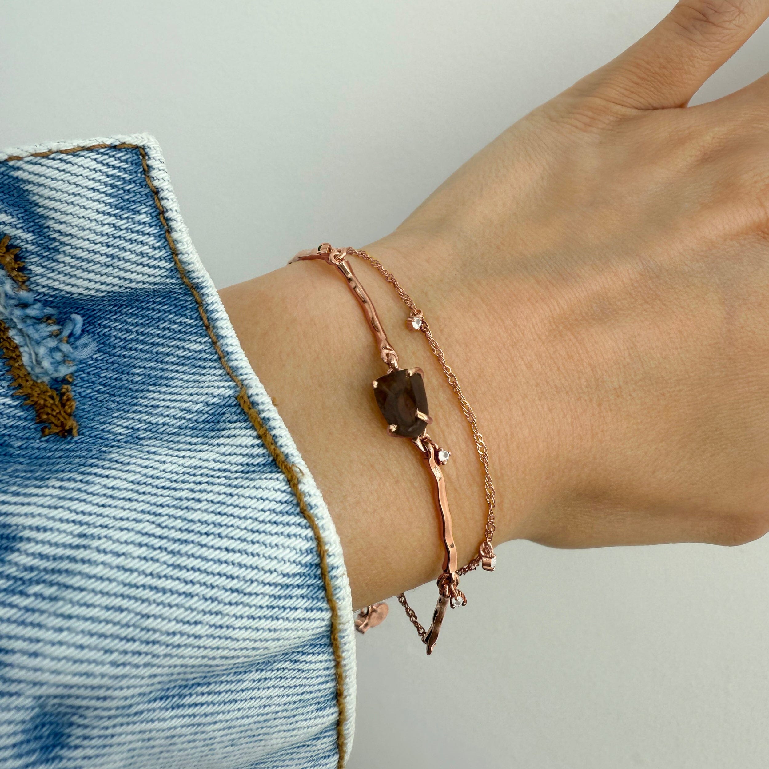 Raw Crystal Bracelet - Flow Smoky Quartz、mySite、hinf8tx79