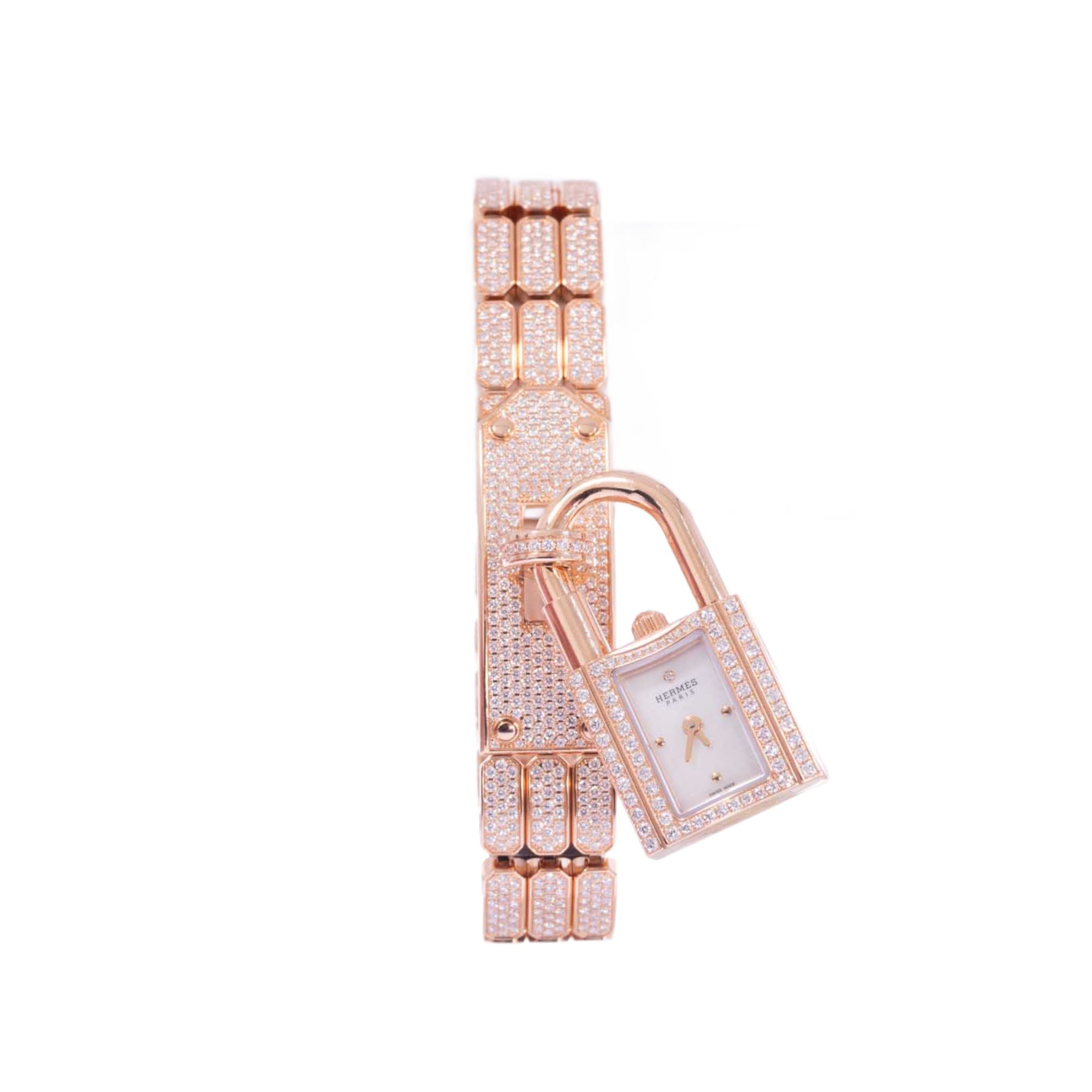 Extraordinary Full Diamond Hermès Kelly Watch 3 Piece Set、mySite、garminoutage.com
