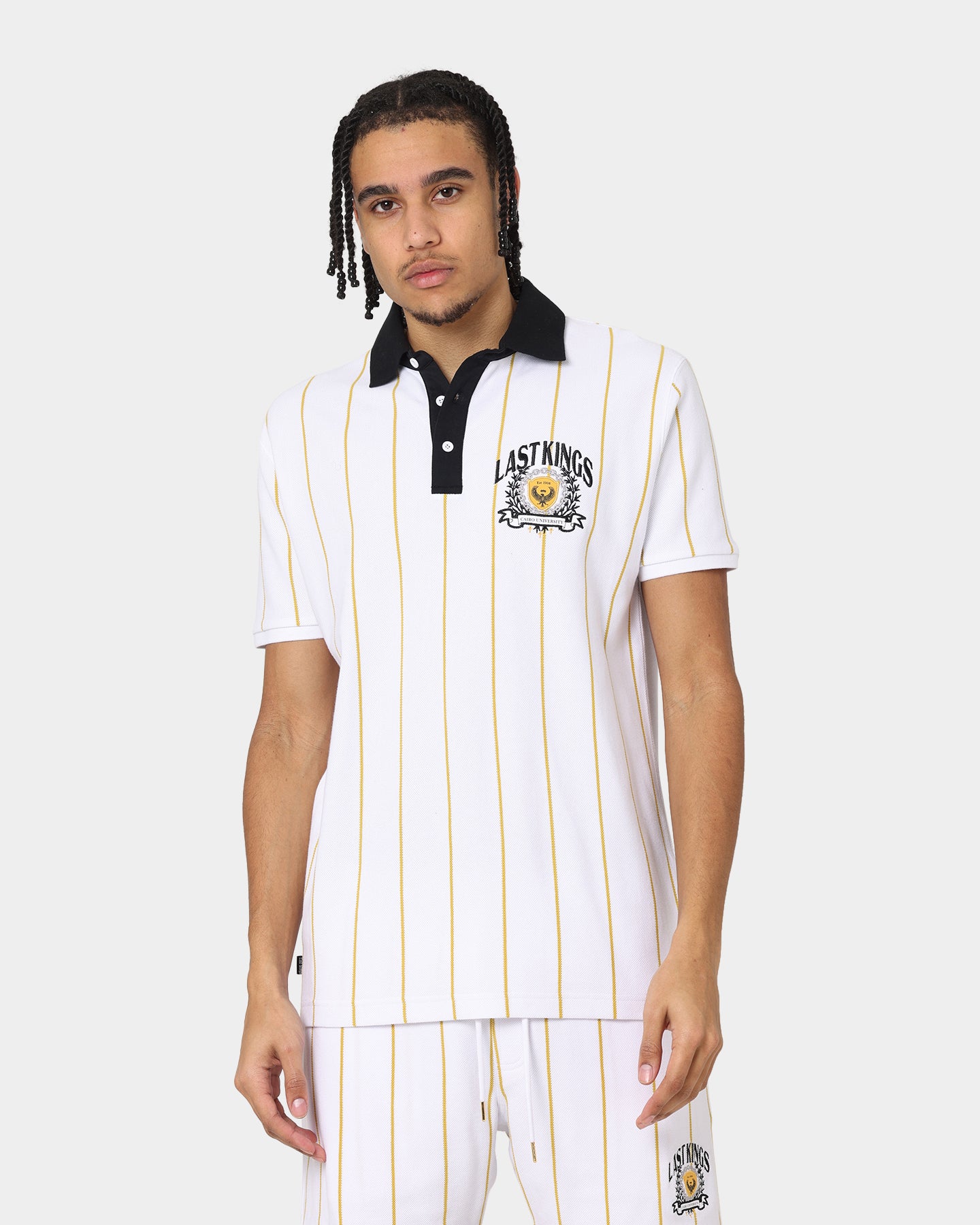 Last Kings Cairo Short Sleeve Polo Shirt White、mySite、zt4zffjzw