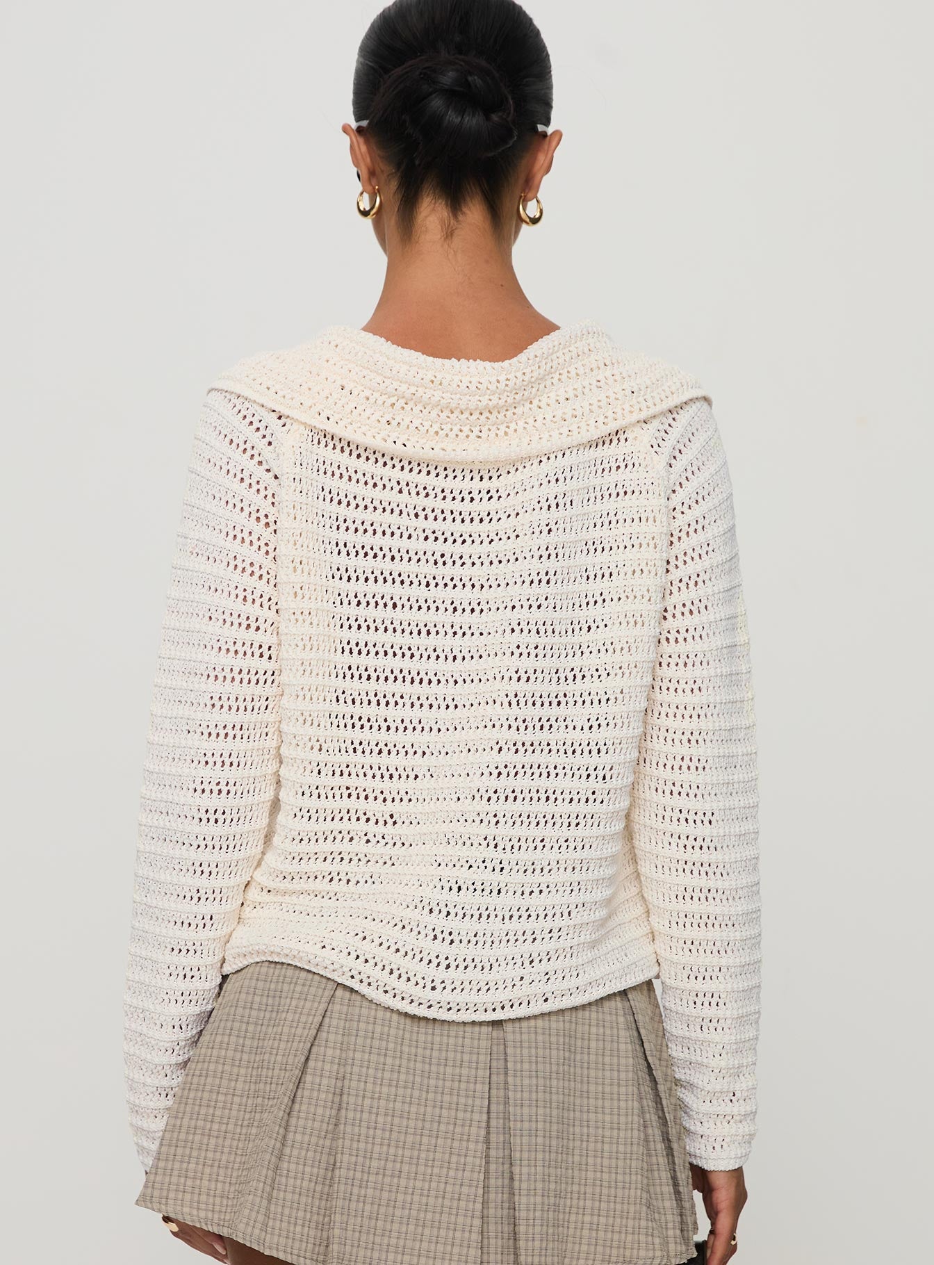 Tuscon Crochet Sweater White、mySite、solidvoid