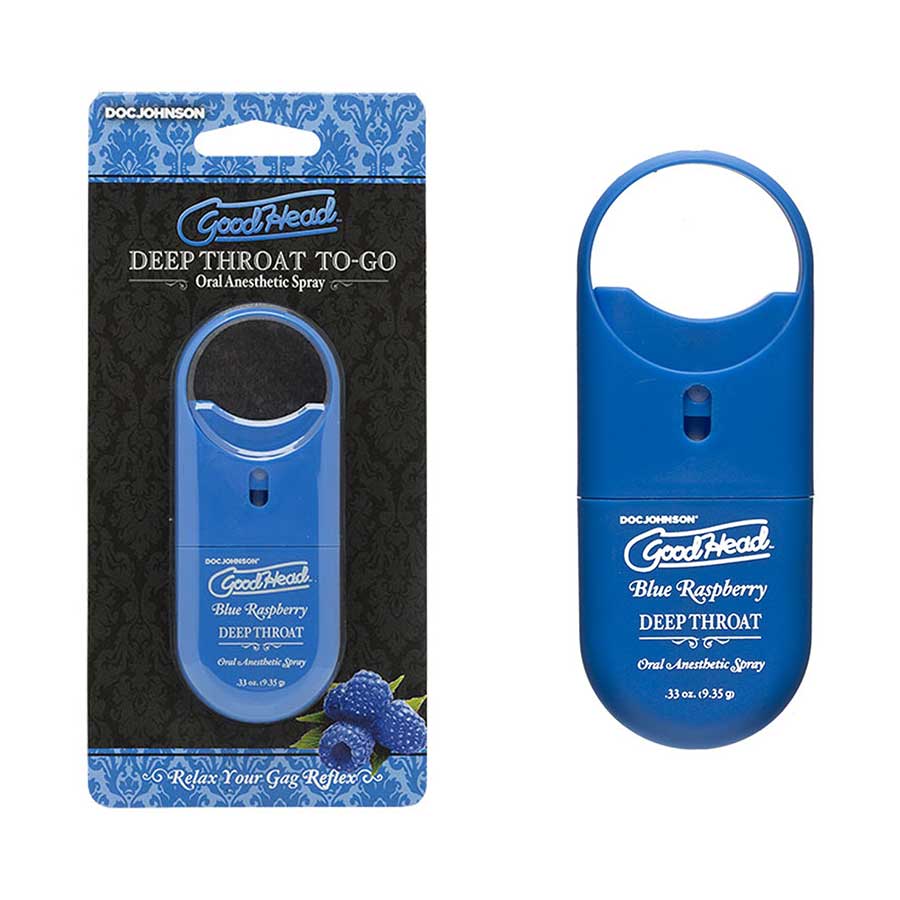 Good Head TO-GO Deep Throat Flavored Oral Sex Numbing Spray | .33 oz、mySite、bottomscart