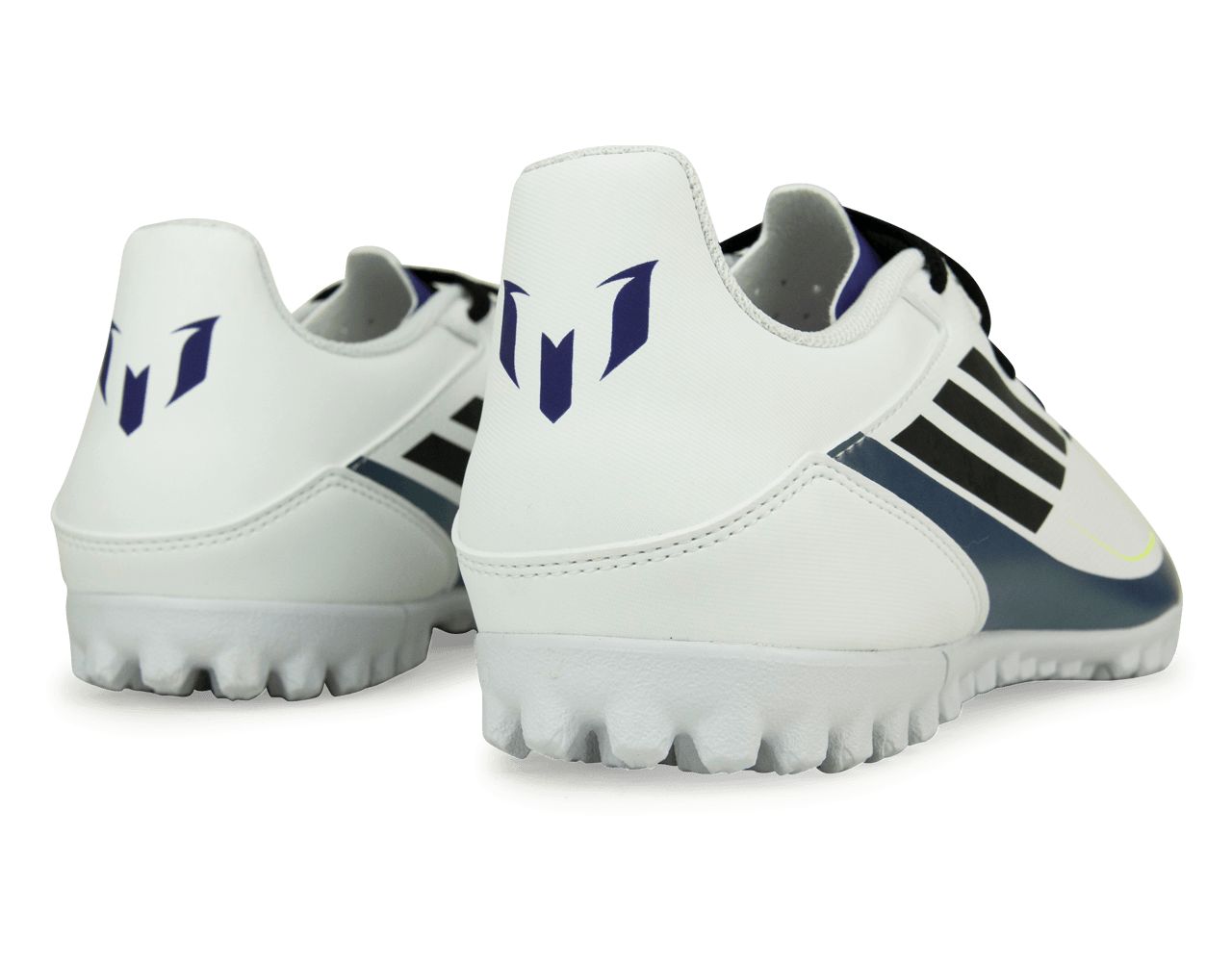 adidas Men's F50 Club Messi TF White/Black/Purple、mySite、noshort