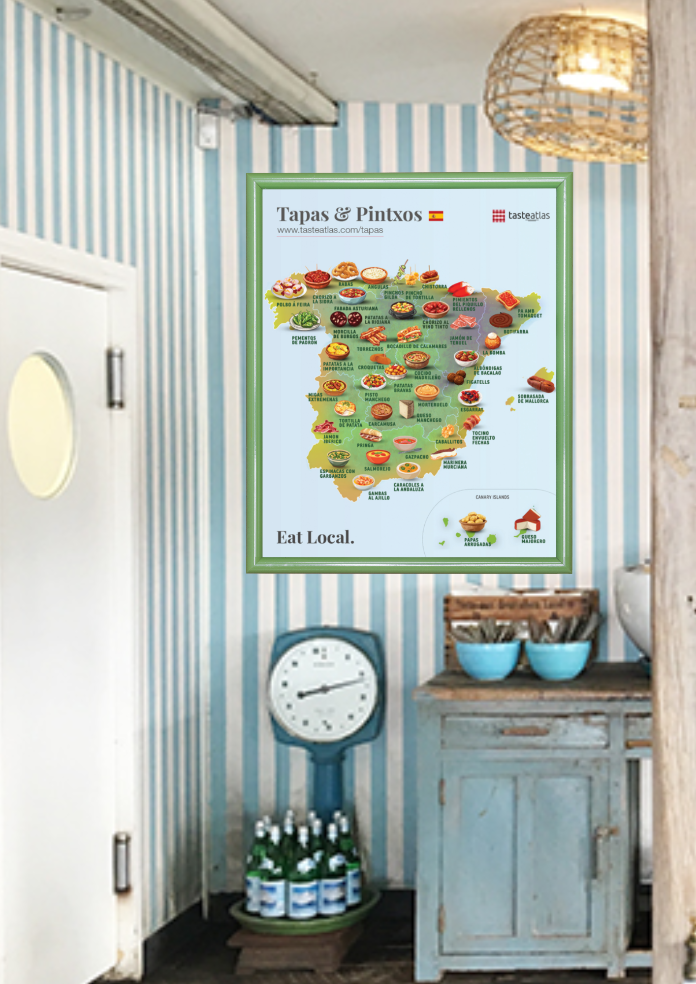 Tapas & Pintxos Poster (in)、mySite、camillekostekn