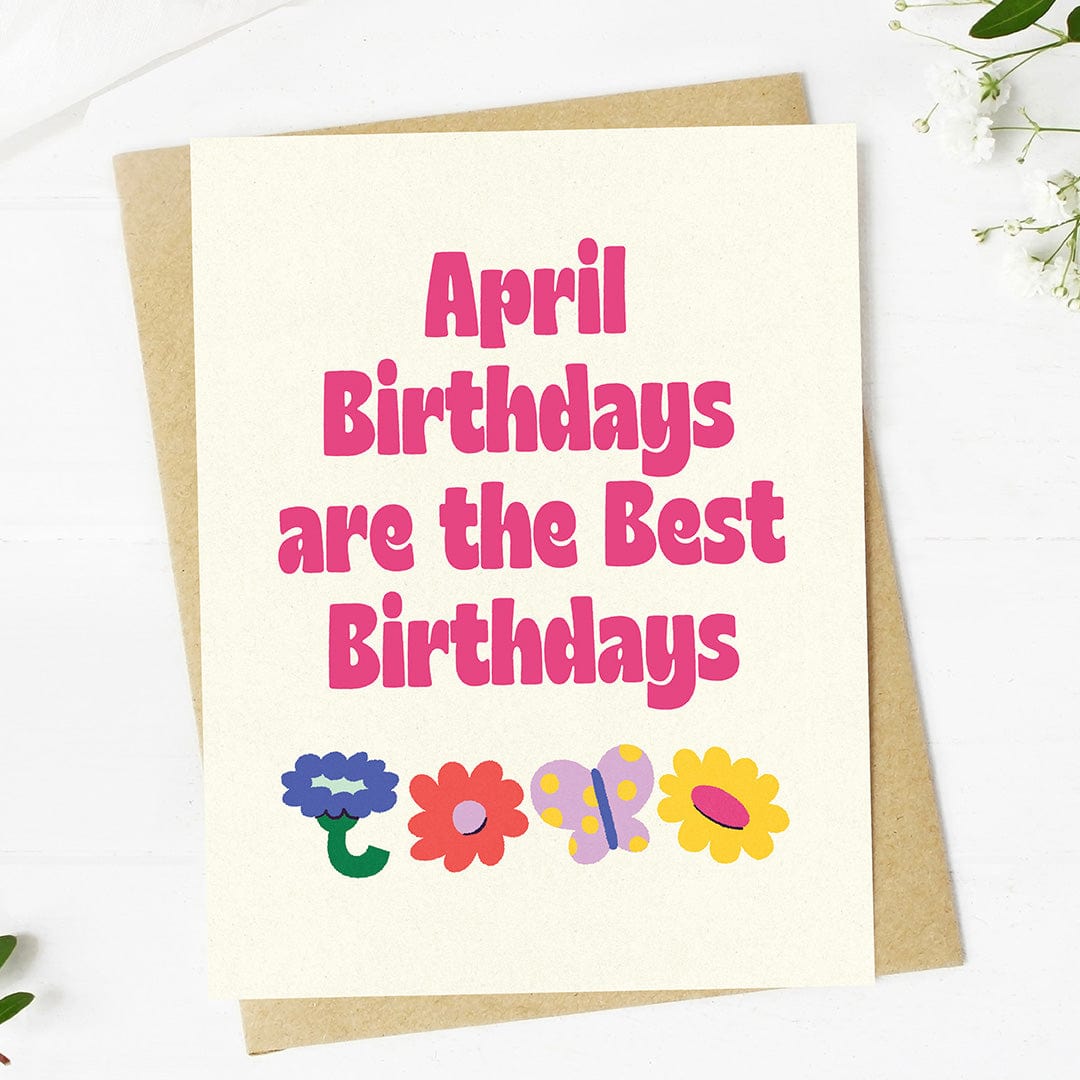  April birthdays are the best birthdays Spring Icons Card、mySite、elrpsem3k
