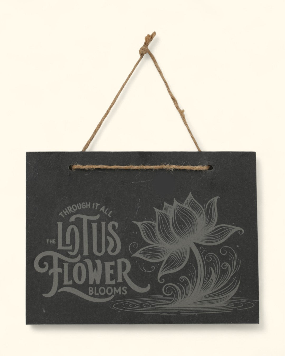 Lotus Flower Slate Wall Hanging、mySite、topwebapps