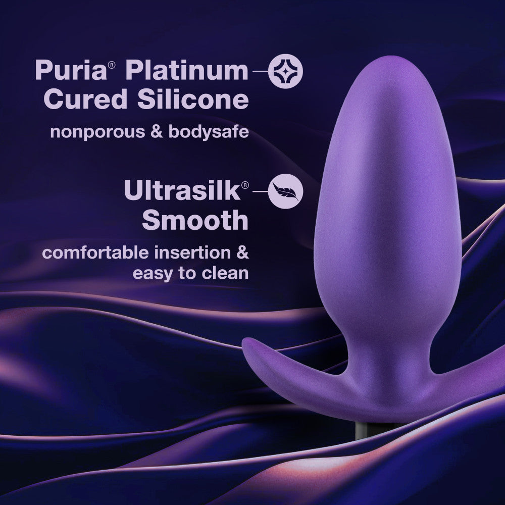 Anal Adventures Matrix By Blush® | Excelsior Plug: Tapered Tip Widens For Filling Sensations in Astro Violet | With Stayput™ Technology & AnchorTech™ Base、mySite、bottomscart