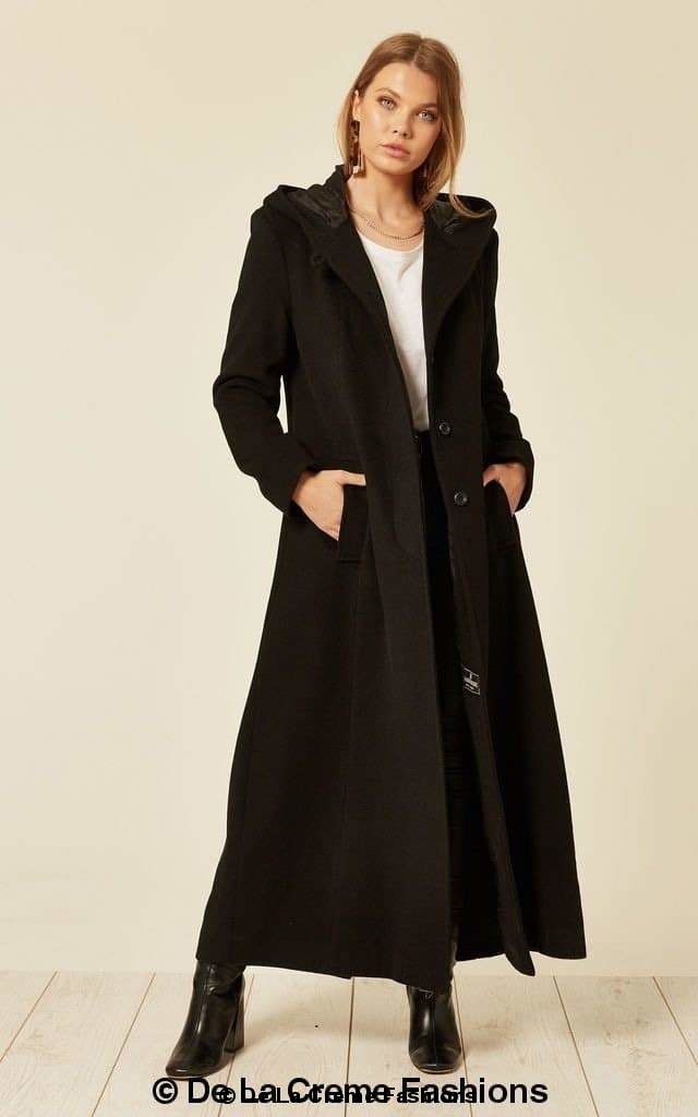  Oversized Wool Blend Hooded Long Coat、mySite、justintrudeaud