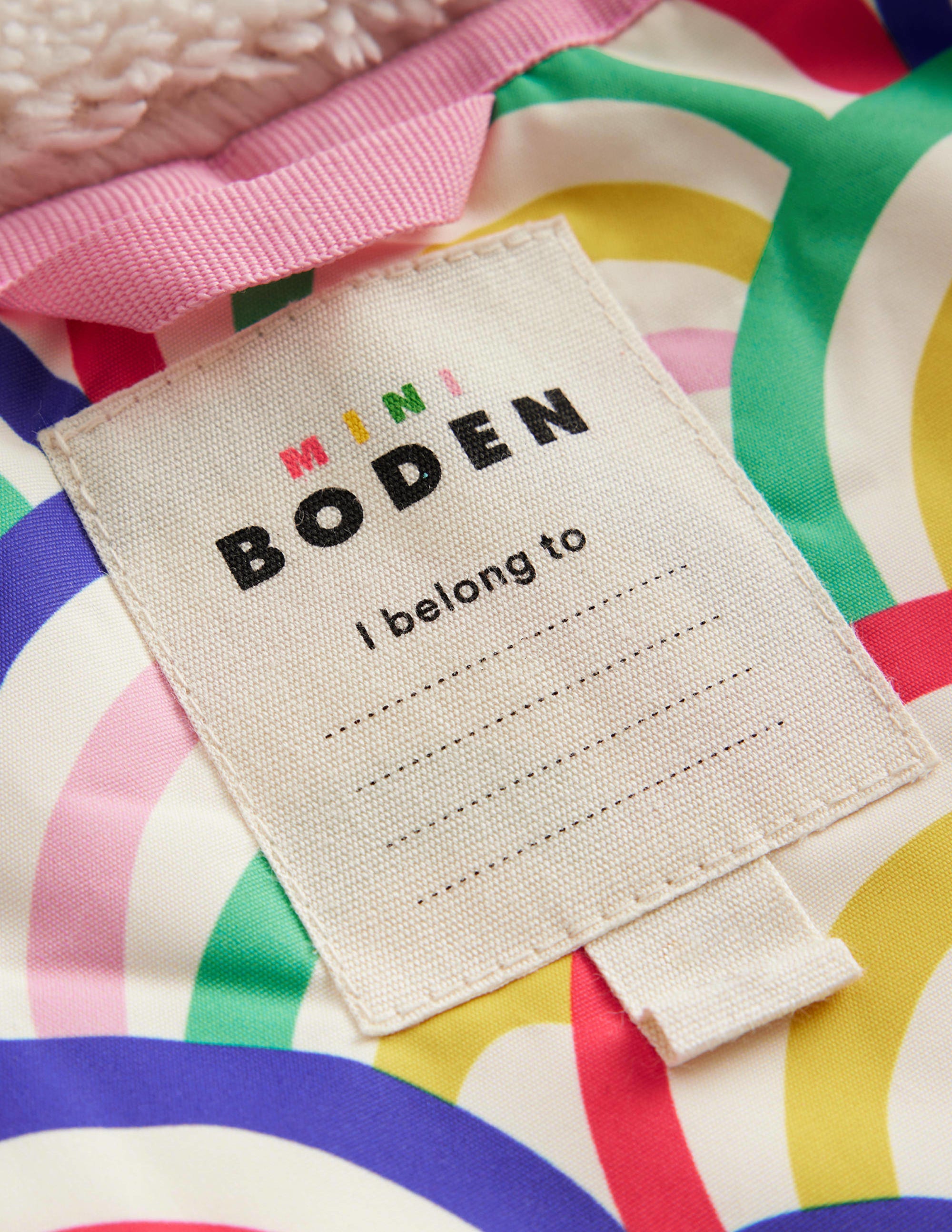  Printed Sherpa Lined Anorak-Multi Rainbow、mySite、ashleygrahame