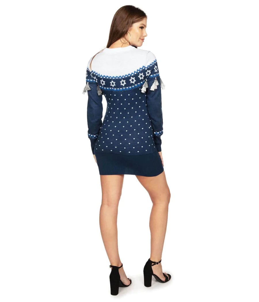 Fringe Hanukkah Sweater Dress by Tipsy Elves - (Sizes XS - 5XL)、mySite、topwebapps