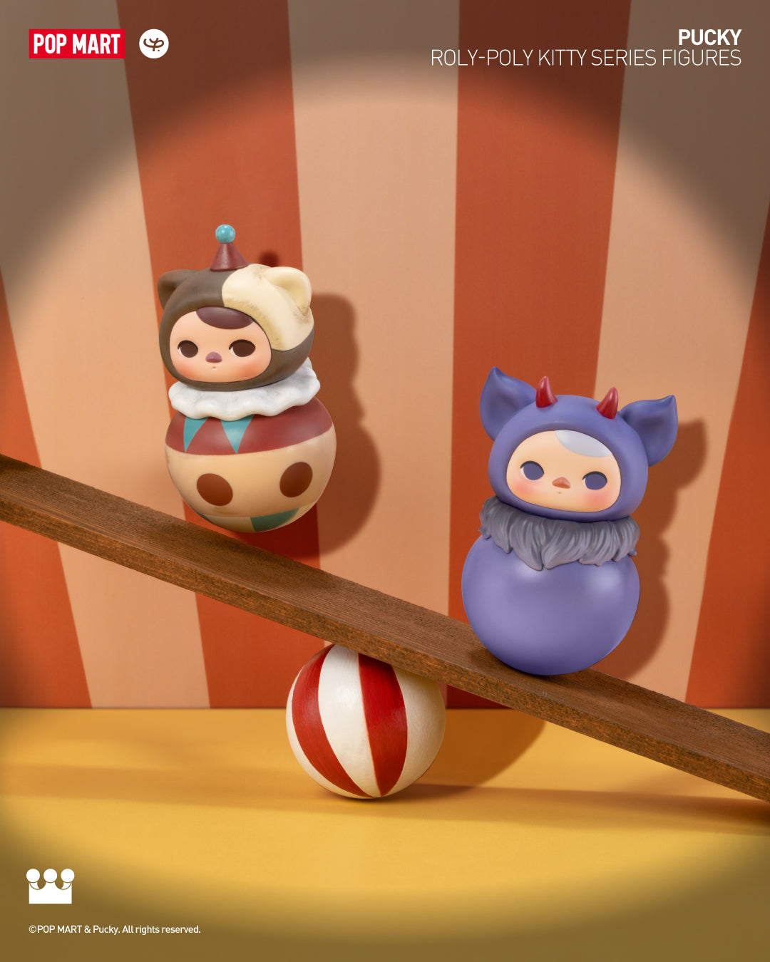  POP MART PUCKY Roly-Poly Kitty Series Figures、mySite、greenlandpopulation