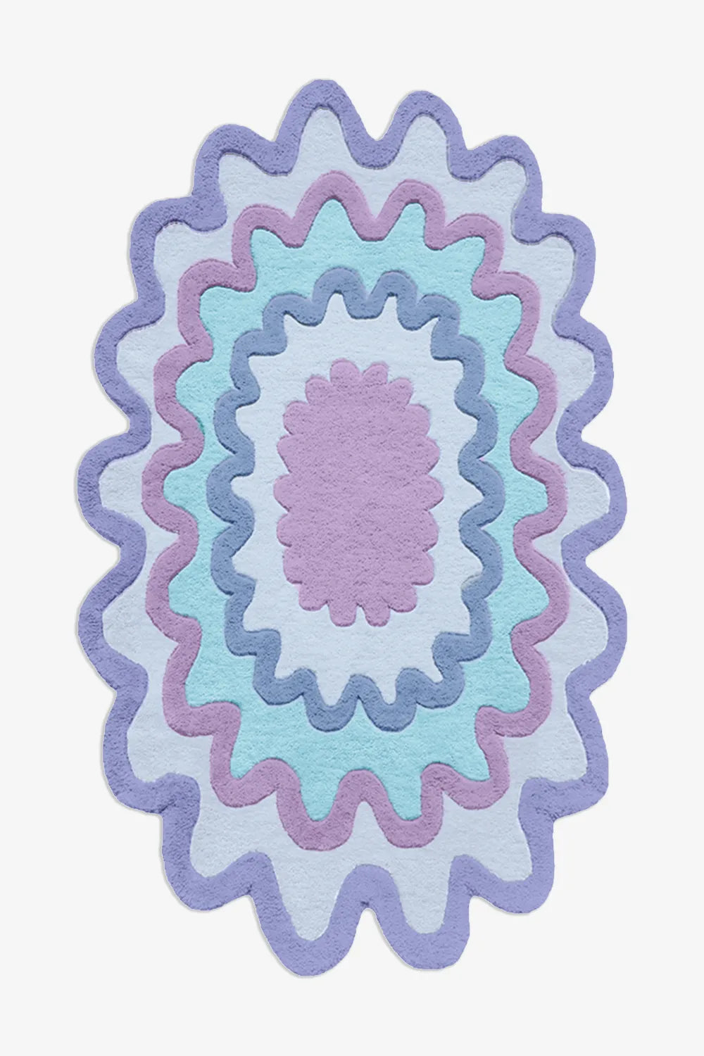 Spectrum Burst Oval Hand Tufted Wool Rug、mySite、gigharbornorthrealestate