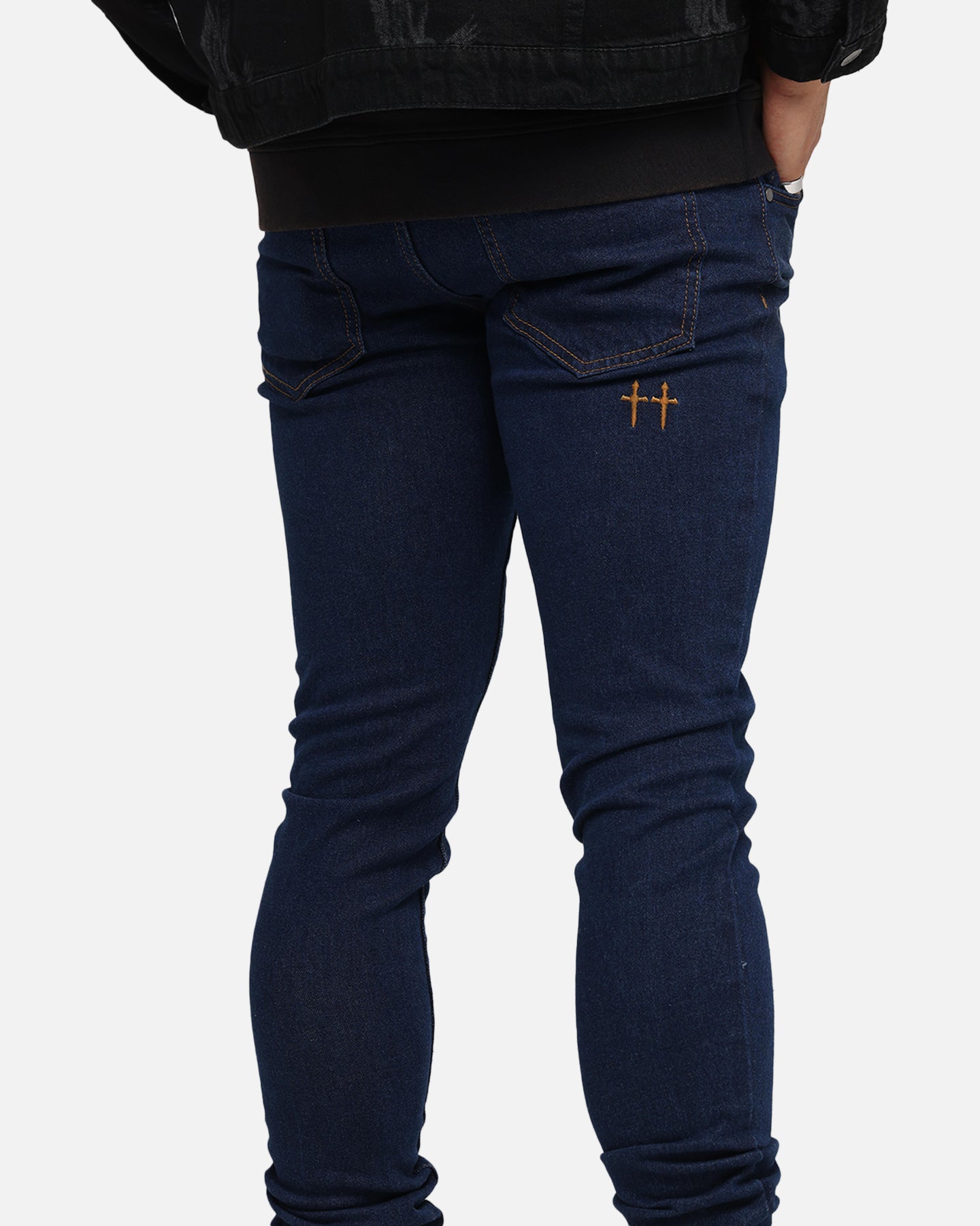 Saint Morta Dynasty Jeans Indigo/Tan、mySite、zt4zffjzw