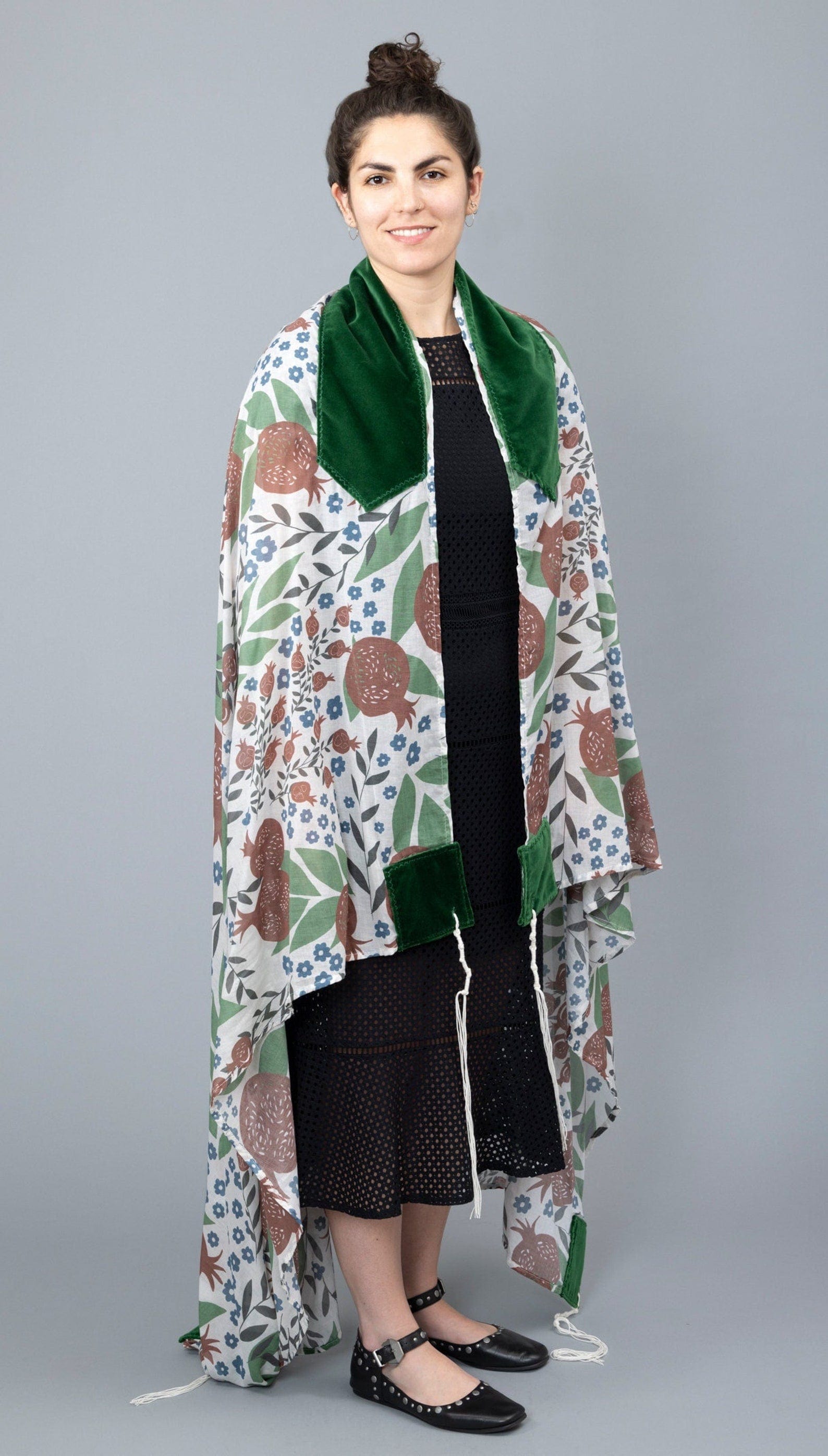 Youthful Pomegranates Cotton Voile Tallit、mySite、topwebapps