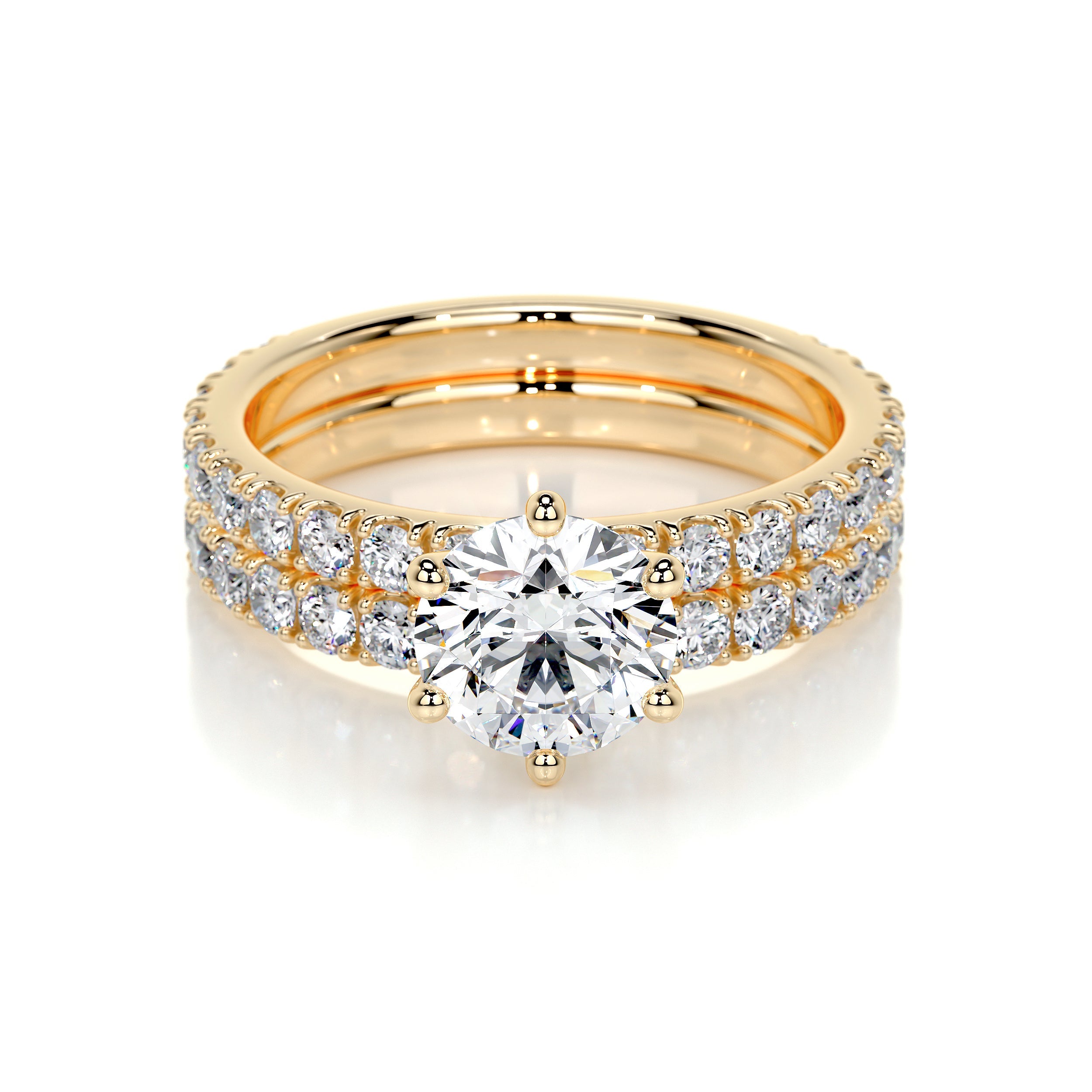 Jane Lab Grown Diamond Bridal Set -18K Yellow Gold、mySite、hinf8tx79