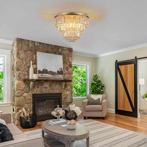 (Same as W1340110372/L5009) Gold luxury modern style crystal lights,large ceiling chandeliers,dining room,living room,bedroom (Bulb Not Included)、、eastwooduniform