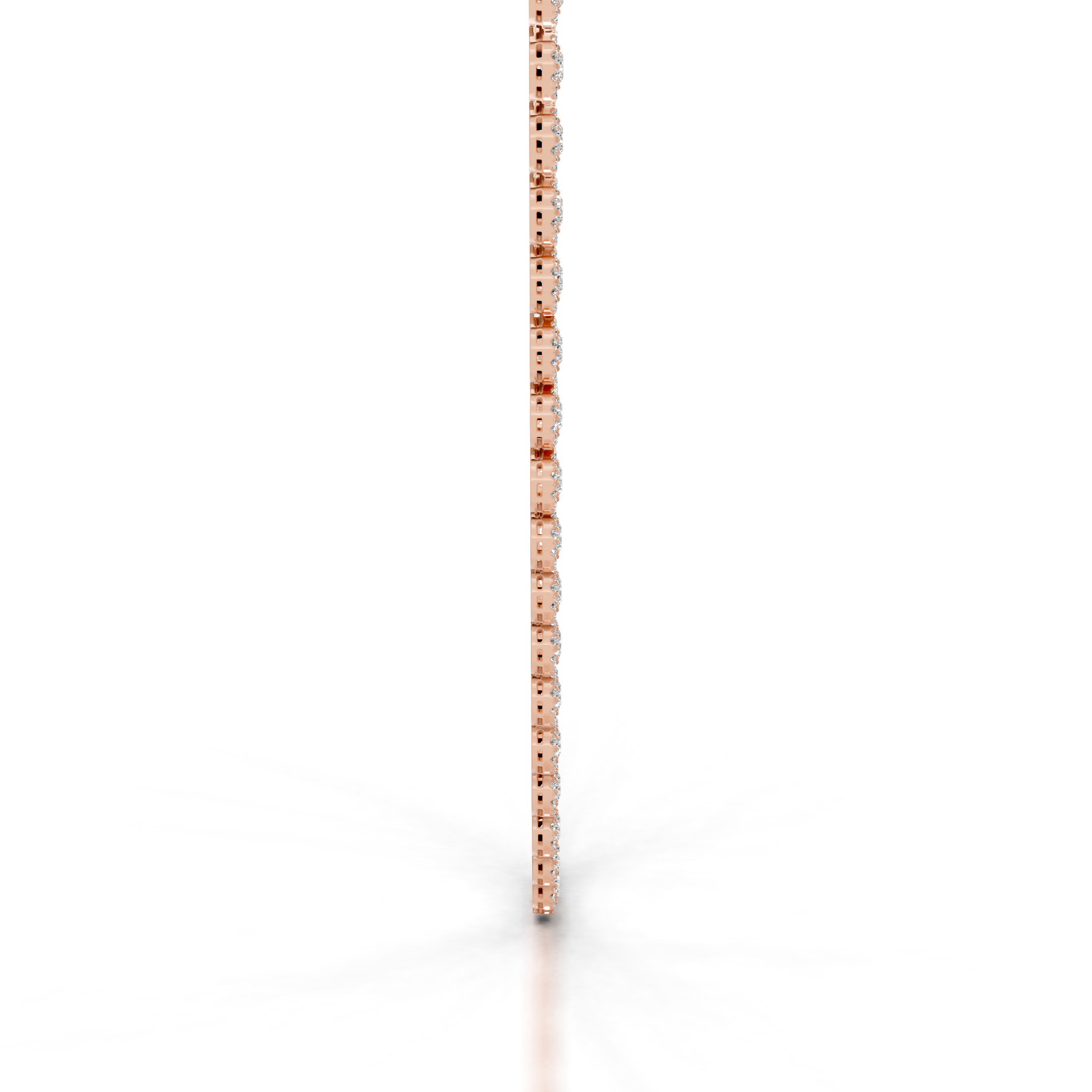Gaynelle Lab Grown Diamond Tennis Collier (10 Carat) -14K Rose Gold、mySite、hinf8tx79
