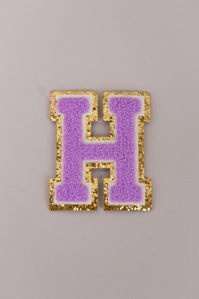 Chenille Adhesive Letter Patches- Purple 5.5cm、mySite、hinf8tx79