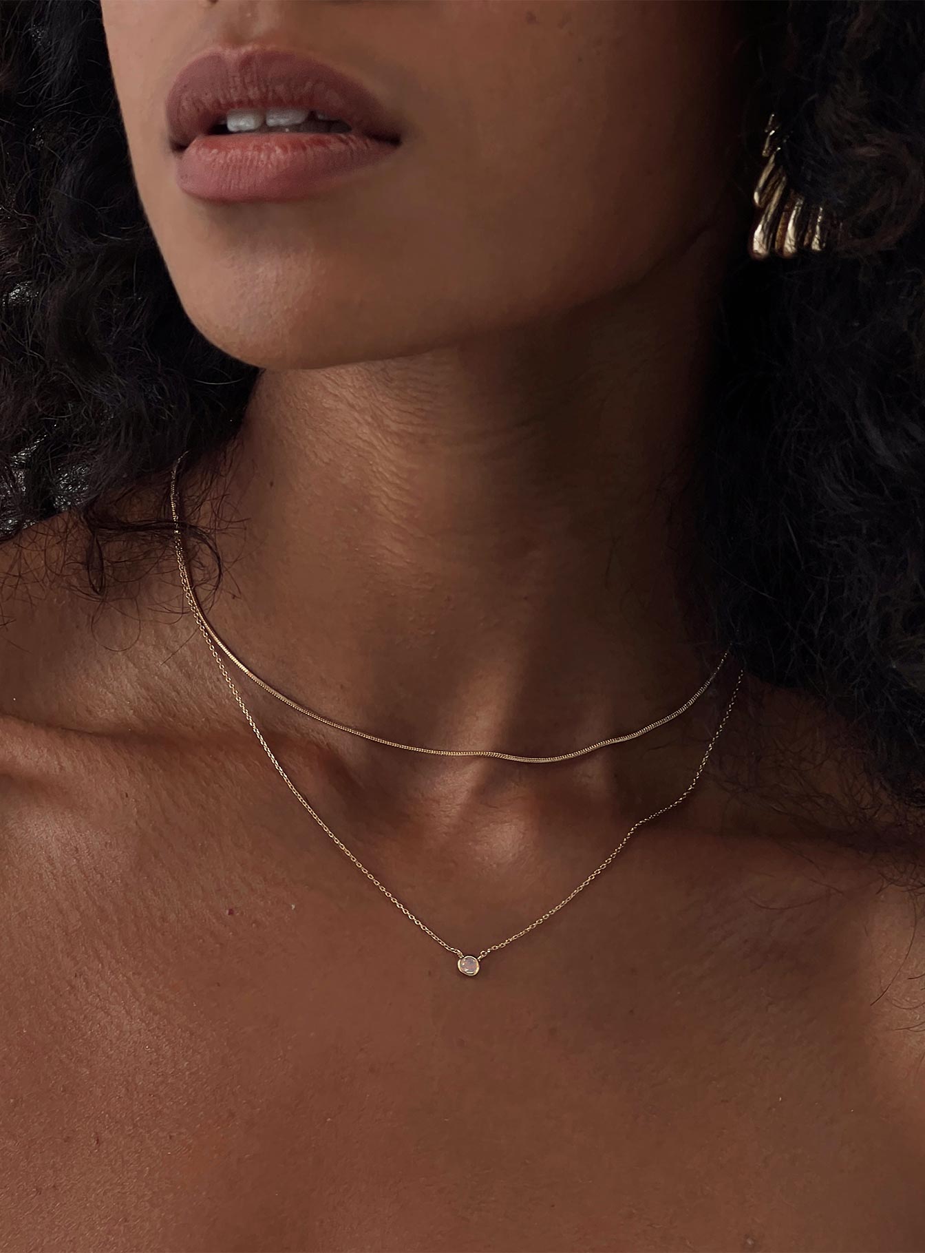 Allia Necklace Gold、mySite、solidvoid