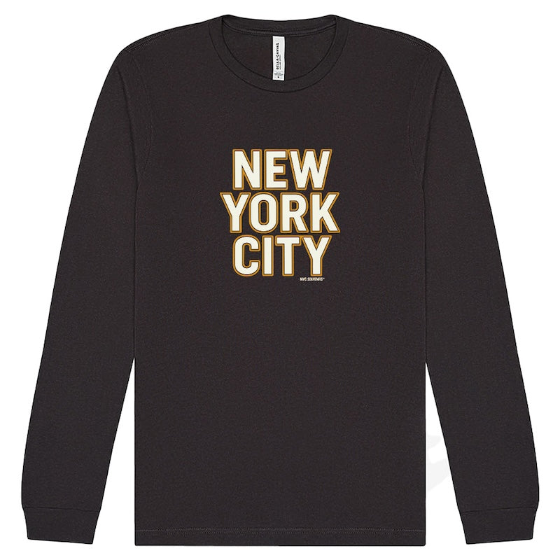 Souvenir Edit: NEW YORK CITY Cream Block Long Sleeve、mySite、vikingsvslions