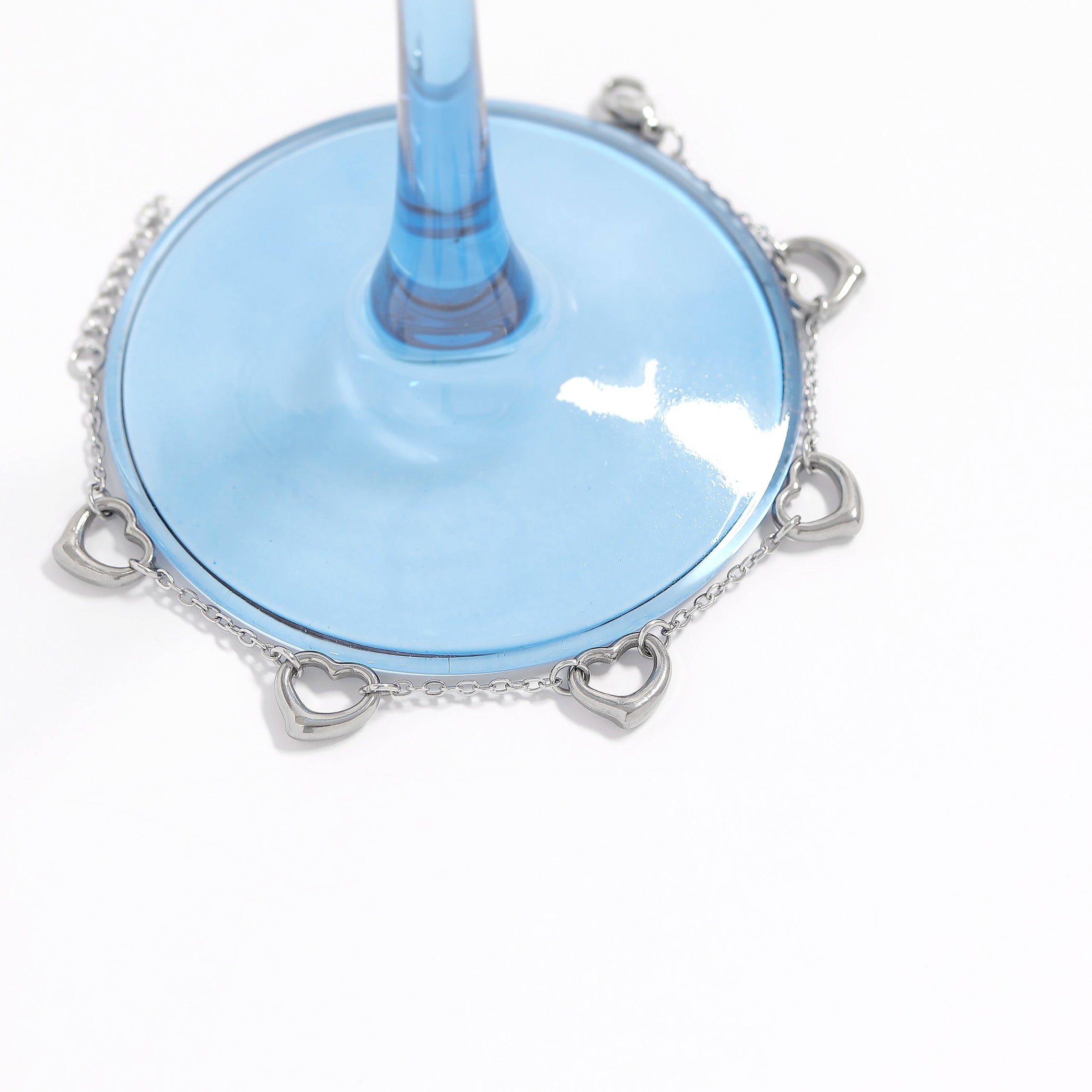 18K Gold PVD Stainless Steel Station Heart Bracelet / BRJ1070、mySite、dreamappss