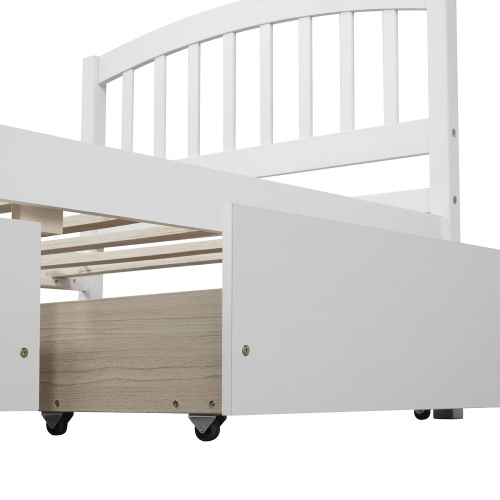 Twin Platform Storage Bed Wood Bed Frame with Two Drawers and Headboard, Espresso(Previous SKU: SF000062PAA)、、casual