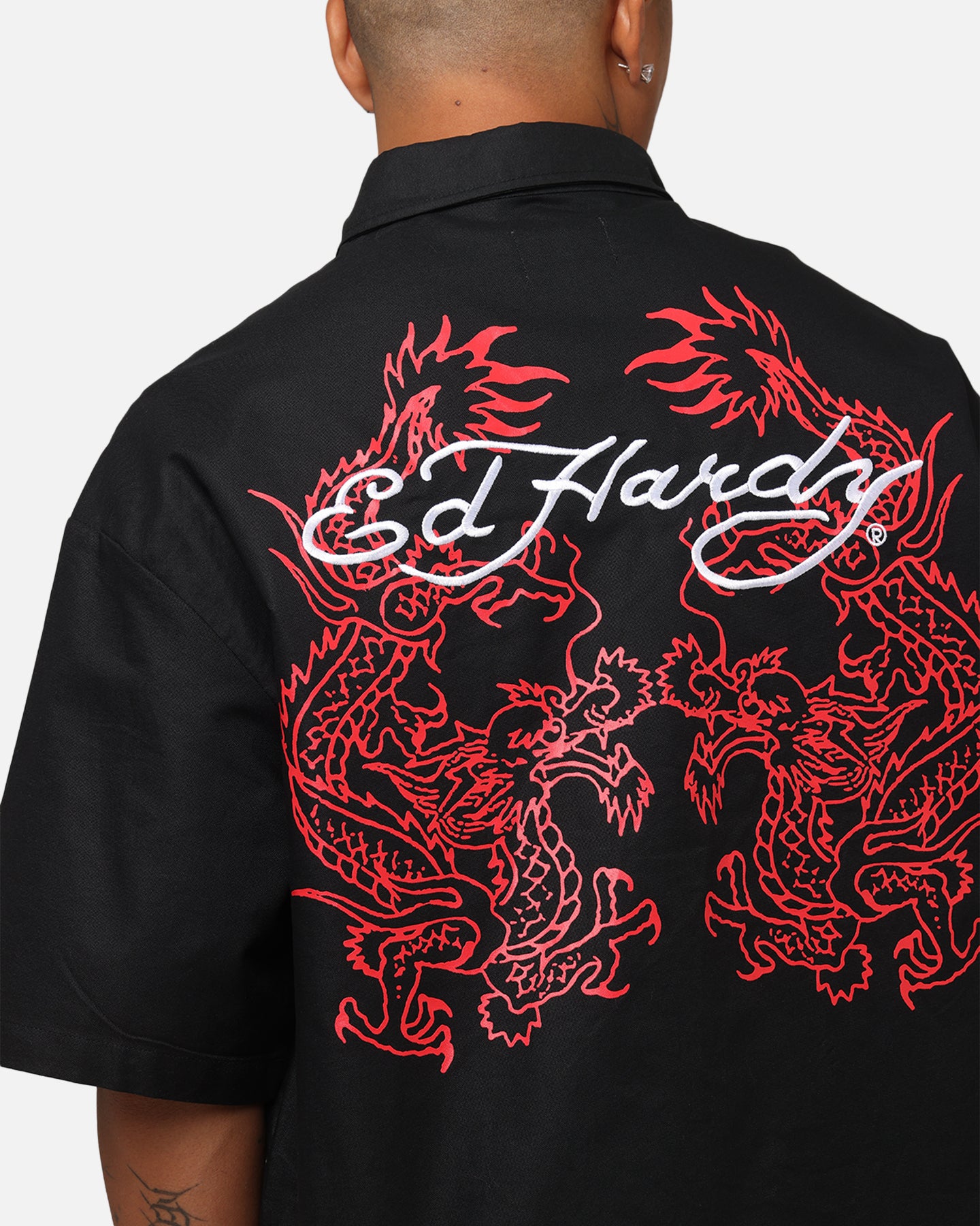 Ed Hardy Dragon Zip Shirt Black、mySite、zt4zffjzw