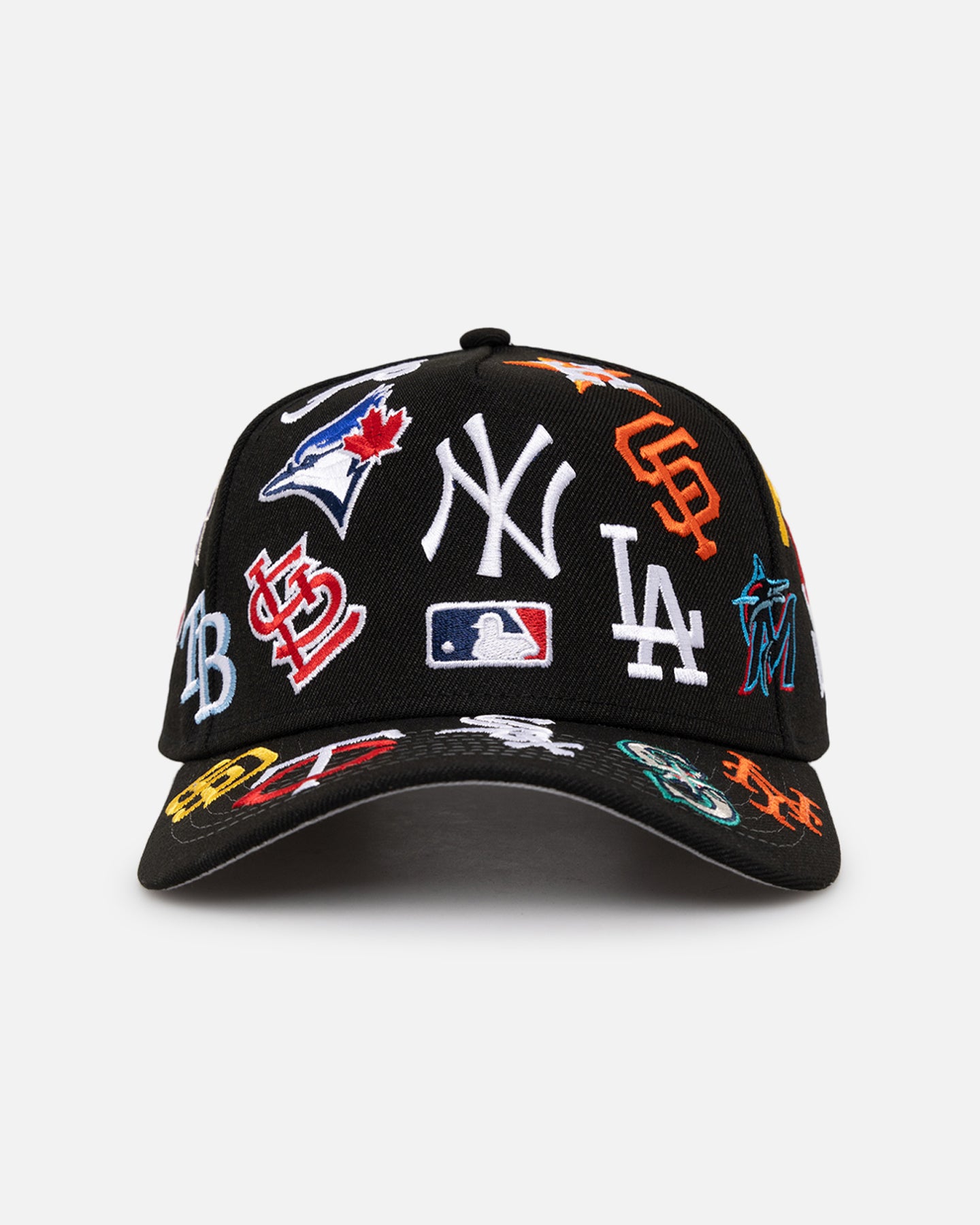 New Era MLB All Over 9FORTY A-Frame Snapback Black、mySite、zt4zffjzw
