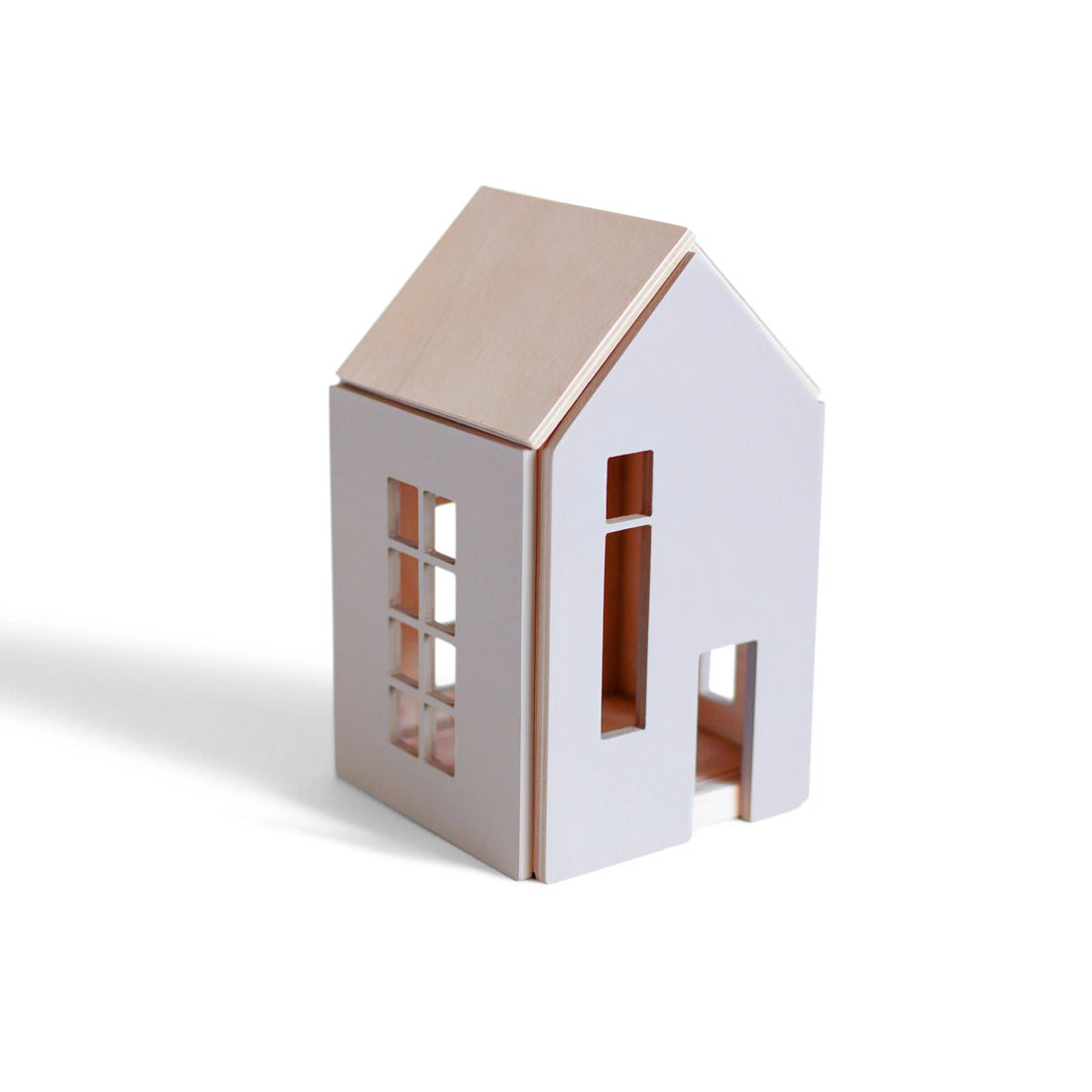 Wooden Magnetic Dollhouse - Grey - Medium、mySite、g9winljtr