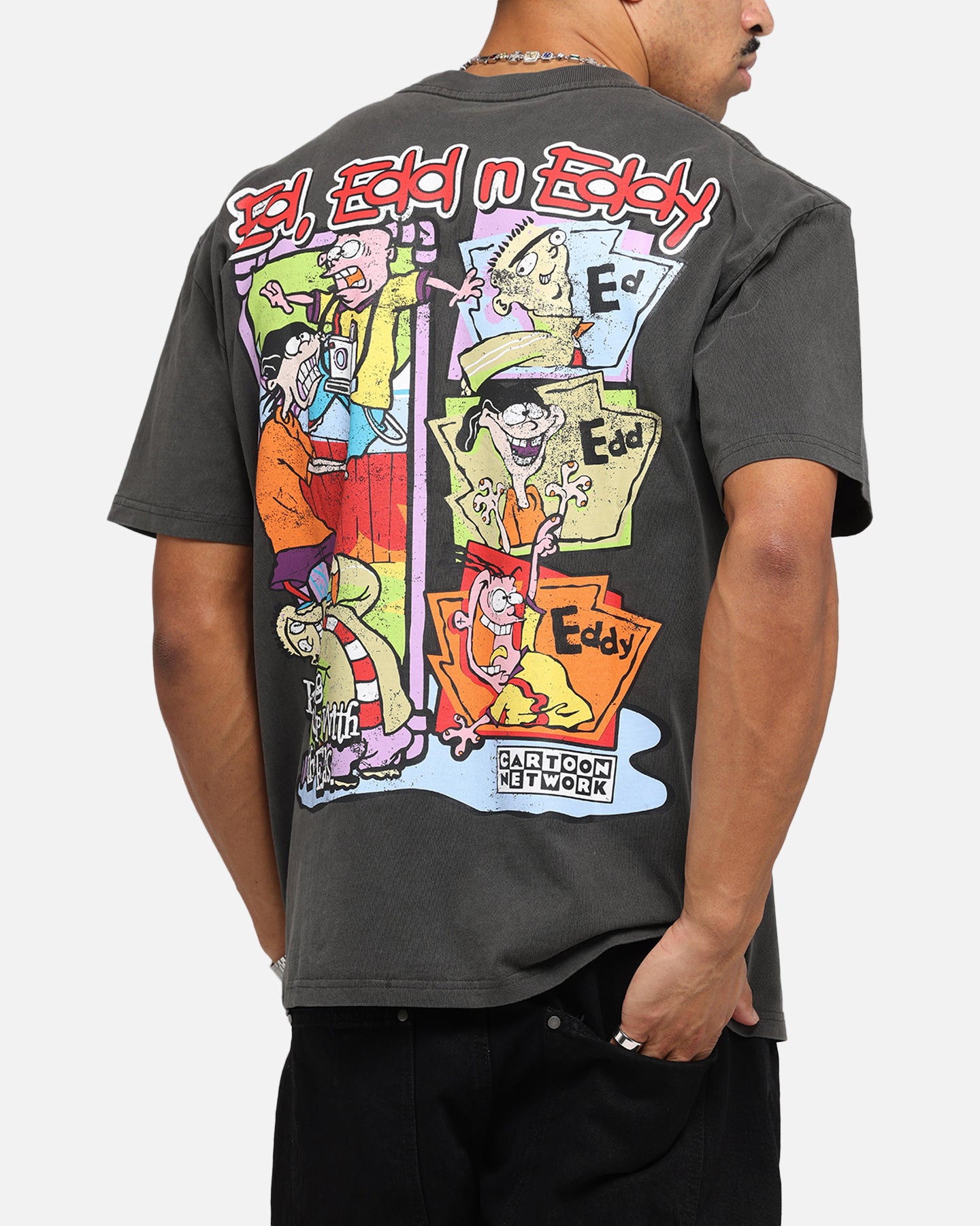American Thrift X Cartoon Network Ed Edd N Eddy Heavy T-Shirt Black Wash、mySite、zt4zffjzw