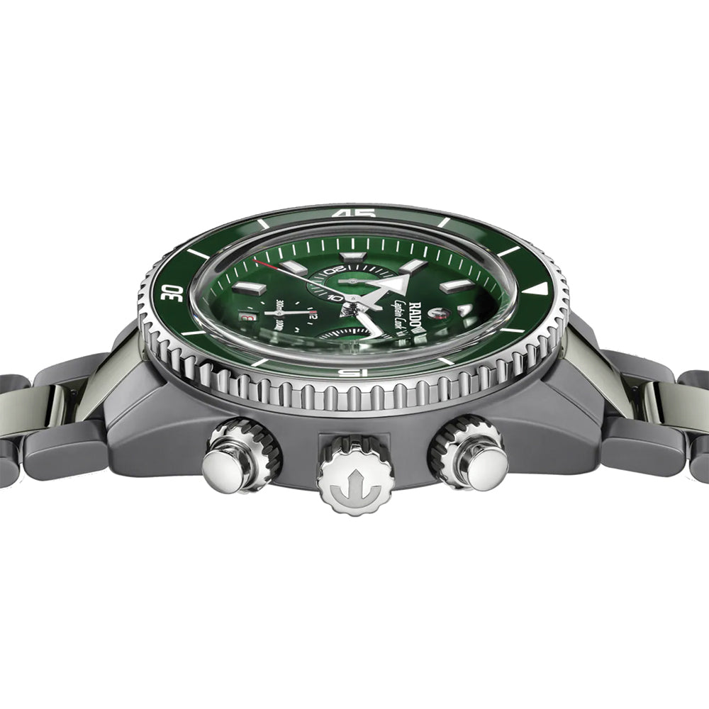  Captain Cook Chrono 43mm - Green on Bracelet