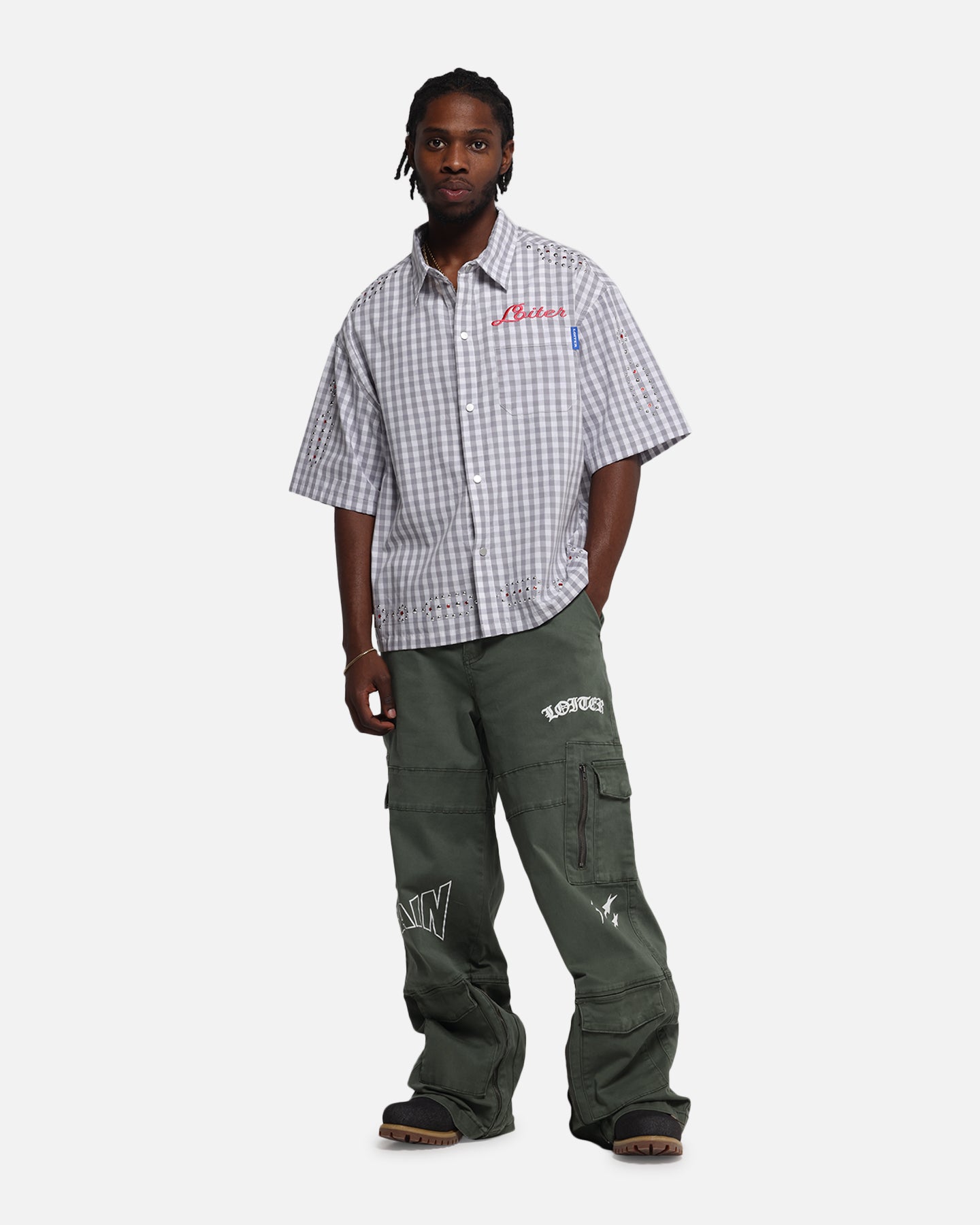 Loiter Western Button Up Shirt Check、mySite、zt4zffjzw