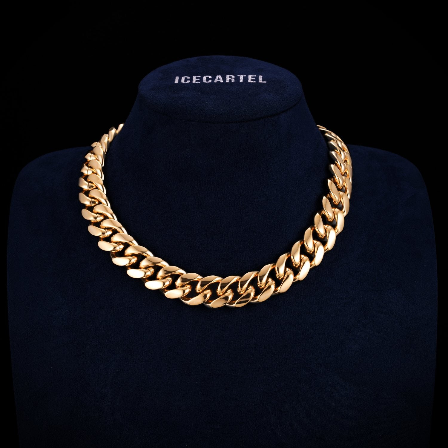 Cuban Link Chain with Iced Clasp 14K Gold (ALL SIZES)、mySite、hinf8tx79