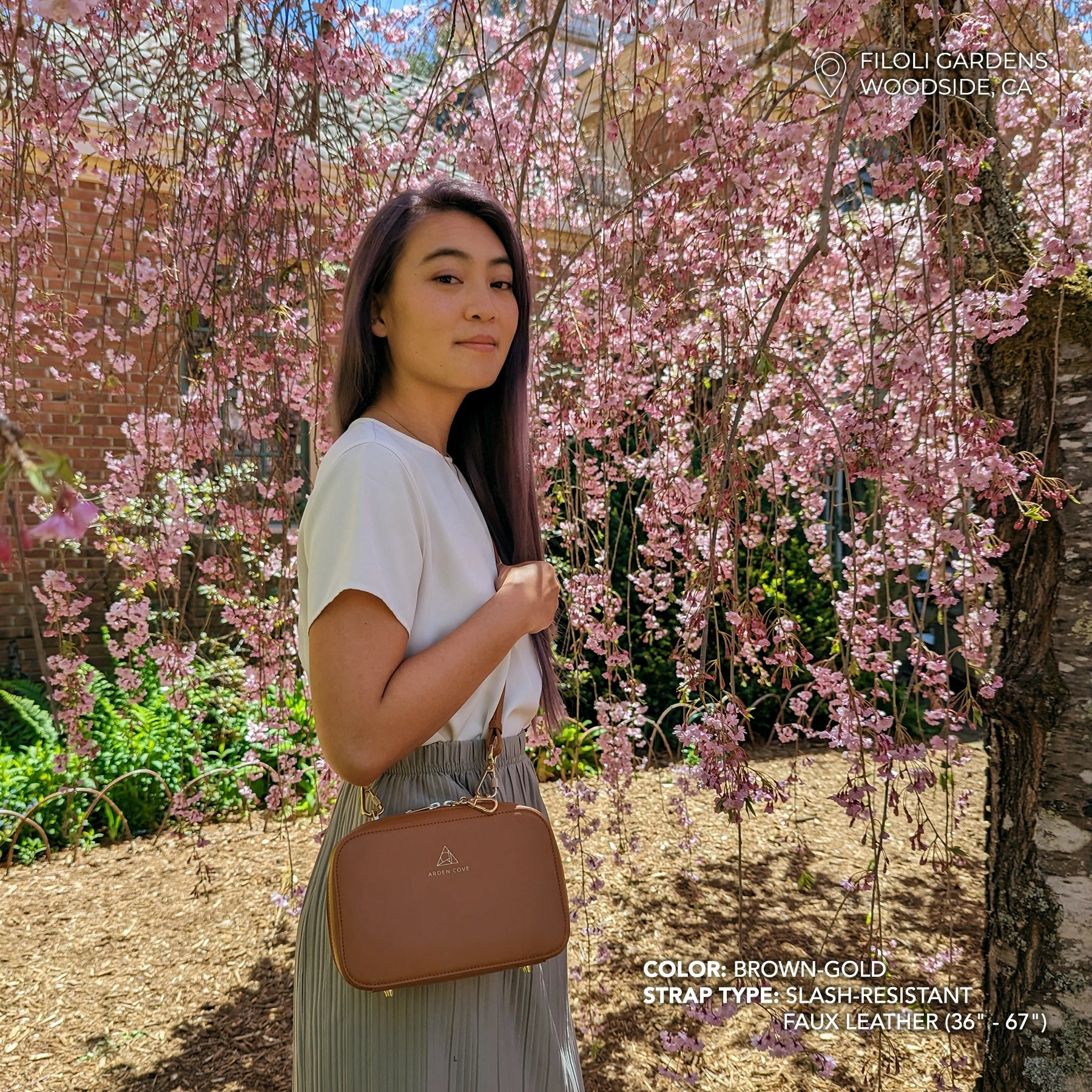 Elise Crossbody with Locking Clasps Strap、mySite、garagedoors4me