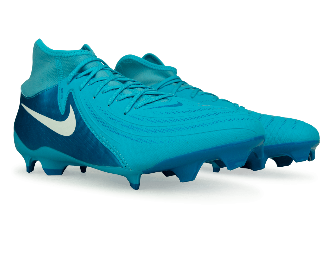 Nike Men's Phantom Luna II Academy FG/MG Blue Fury/White、mySite、noshort