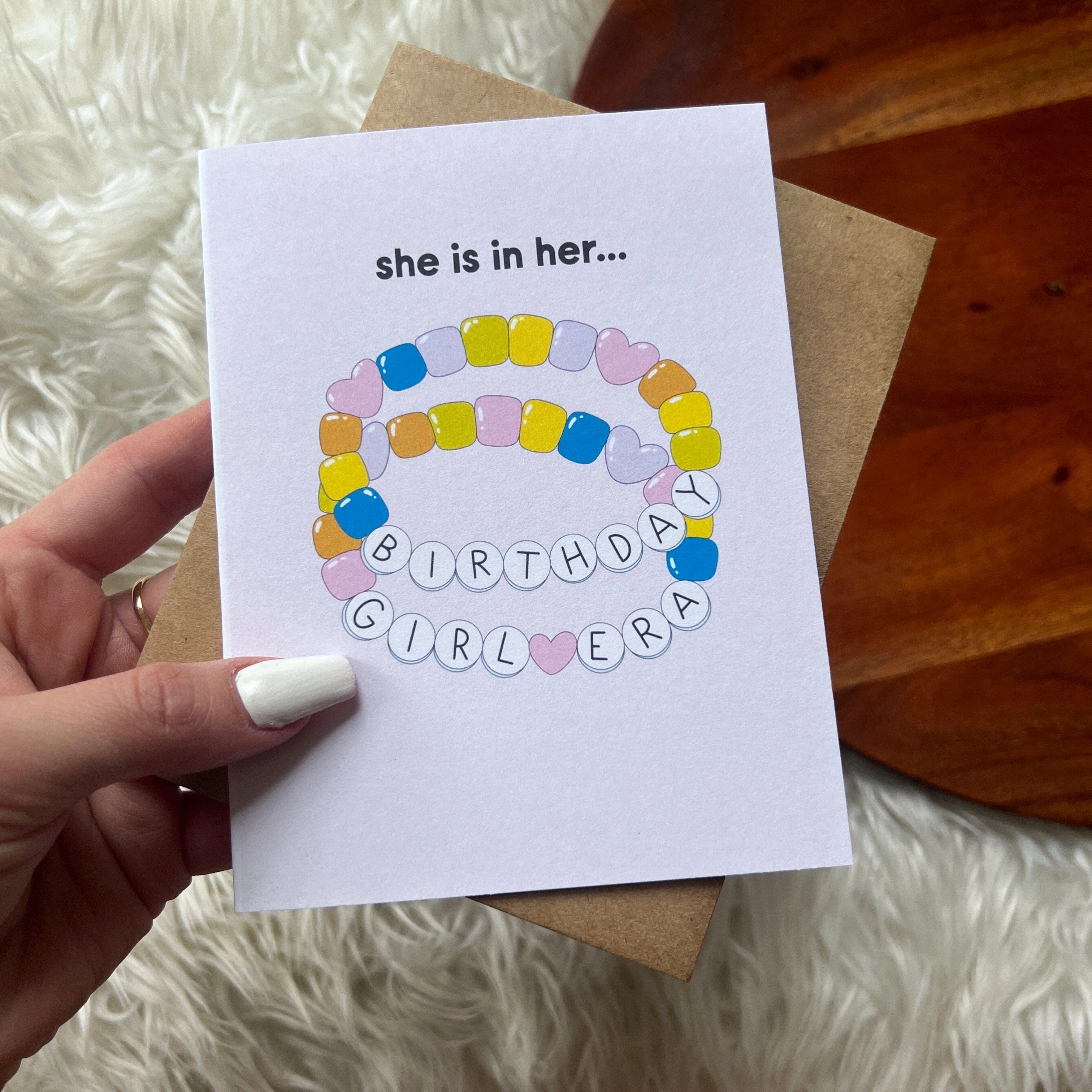  she is in her birthday girl era birthday card、mySite、ghnorth