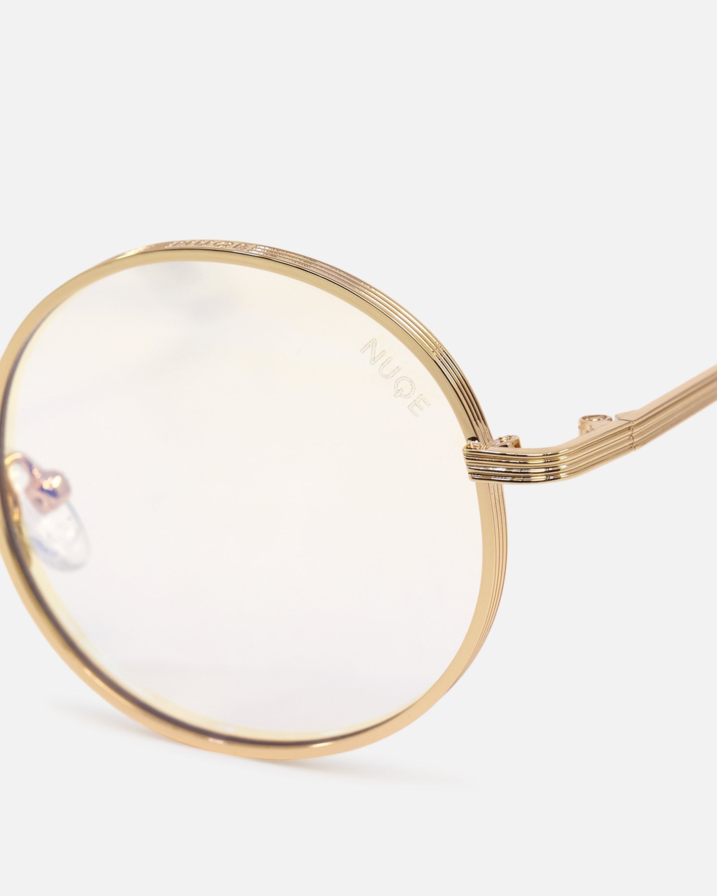 NUQE Liden Glasses Gold/Bluelight、mySite、zt4zffjzw