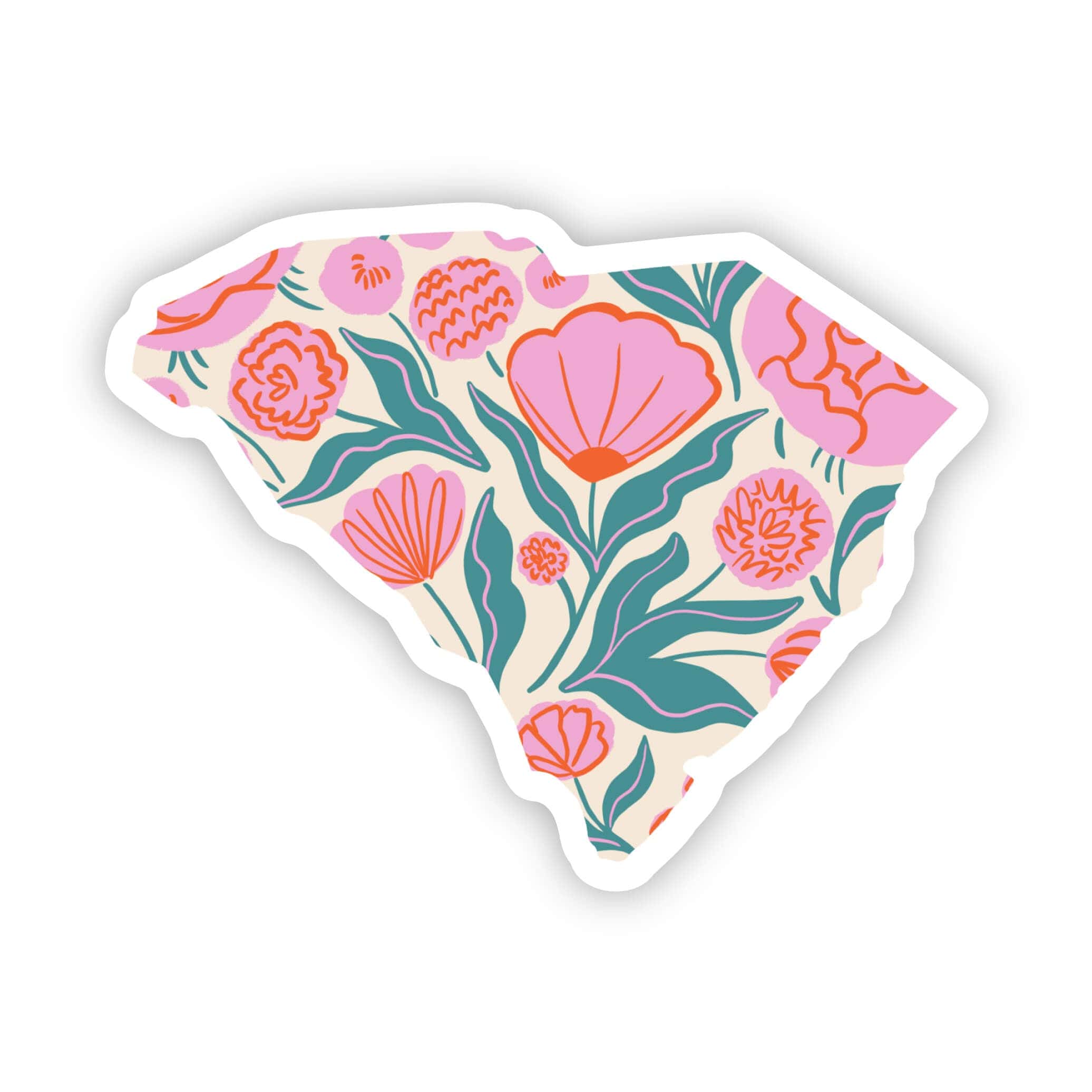  South Carolina Sticker - Elegant Floral、mySite、elrpsem3k