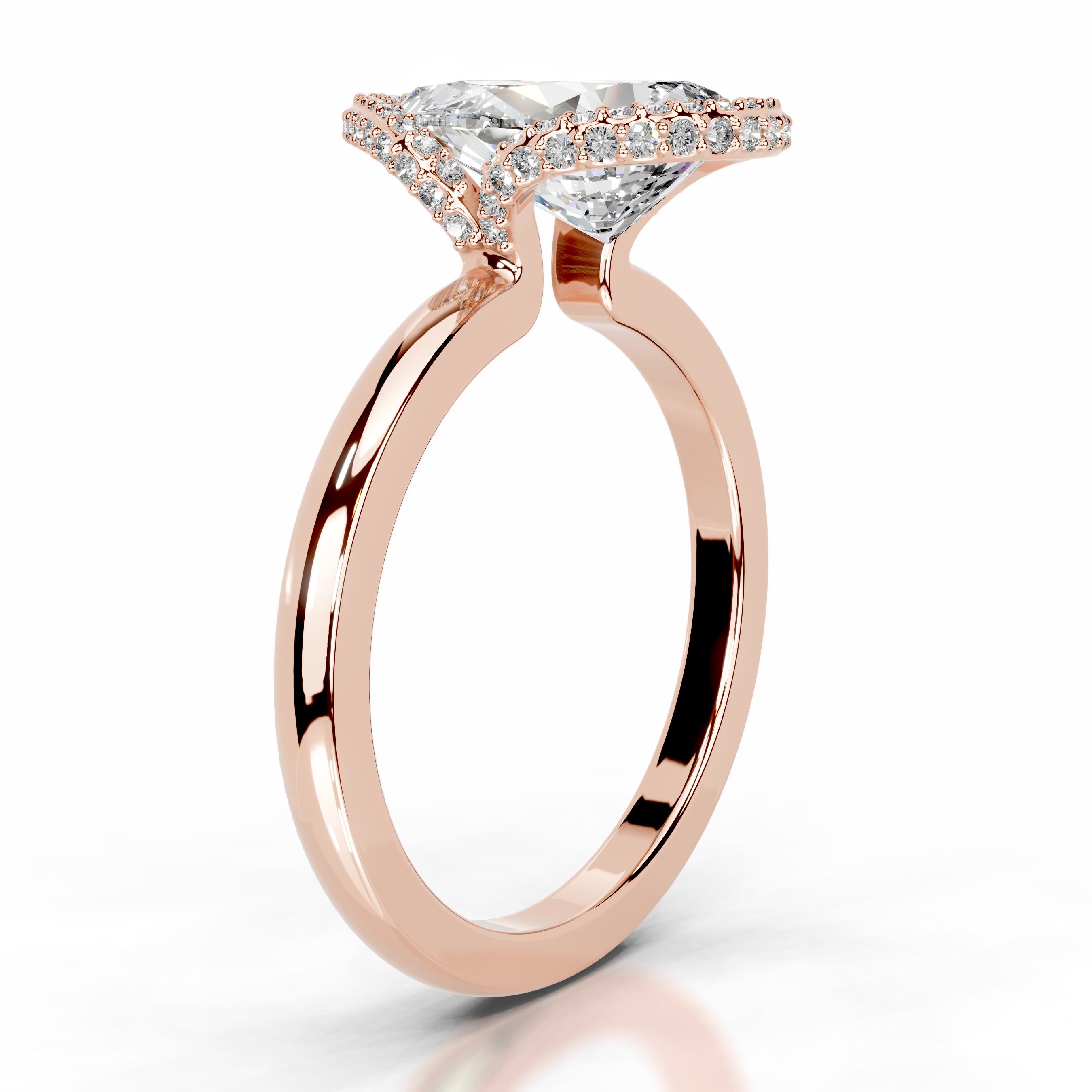 Bowie Diamond Engagement Ring - 14K Rose Gold、mySite、hinf8tx79