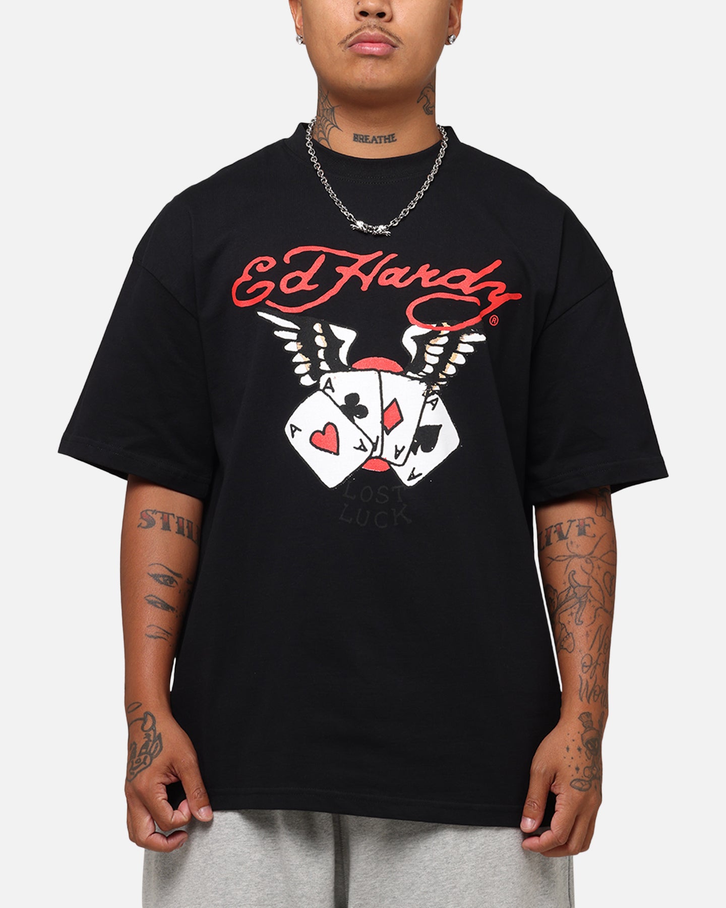 Ed Hardy Lost Luck T-Shirt Black、mySite、zt4zffjzw