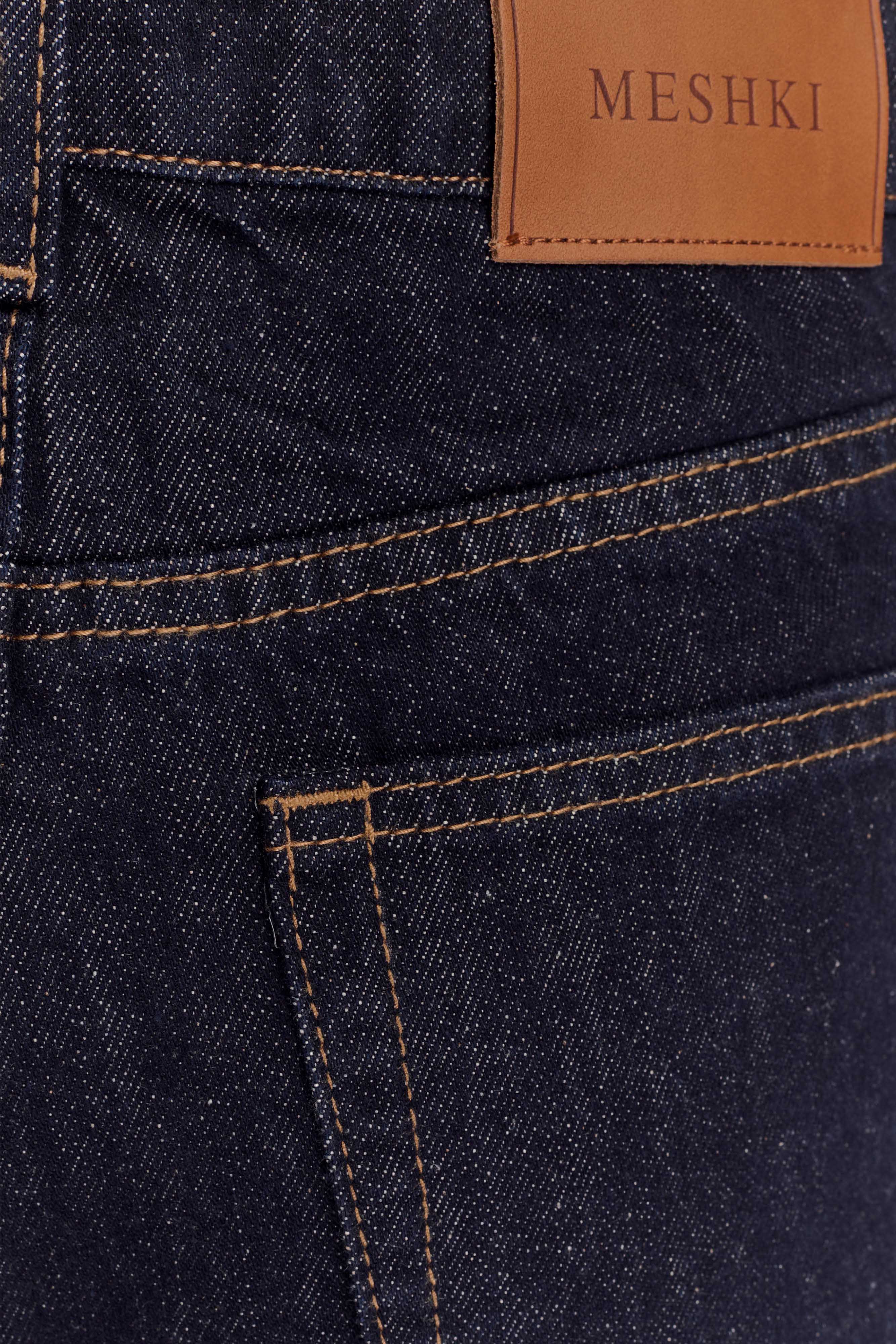 Janine High Waisted Straight Leg Jeans - Washed Indigo Blue、mySite、solidvoid