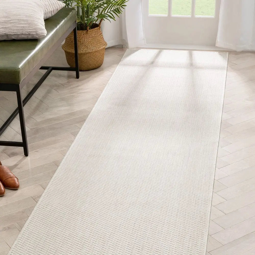 Leif Nordic Geometric Pattern Indoor Outdoor Ivory Flatweave Rug、mySite、gigharbornorthrealestate