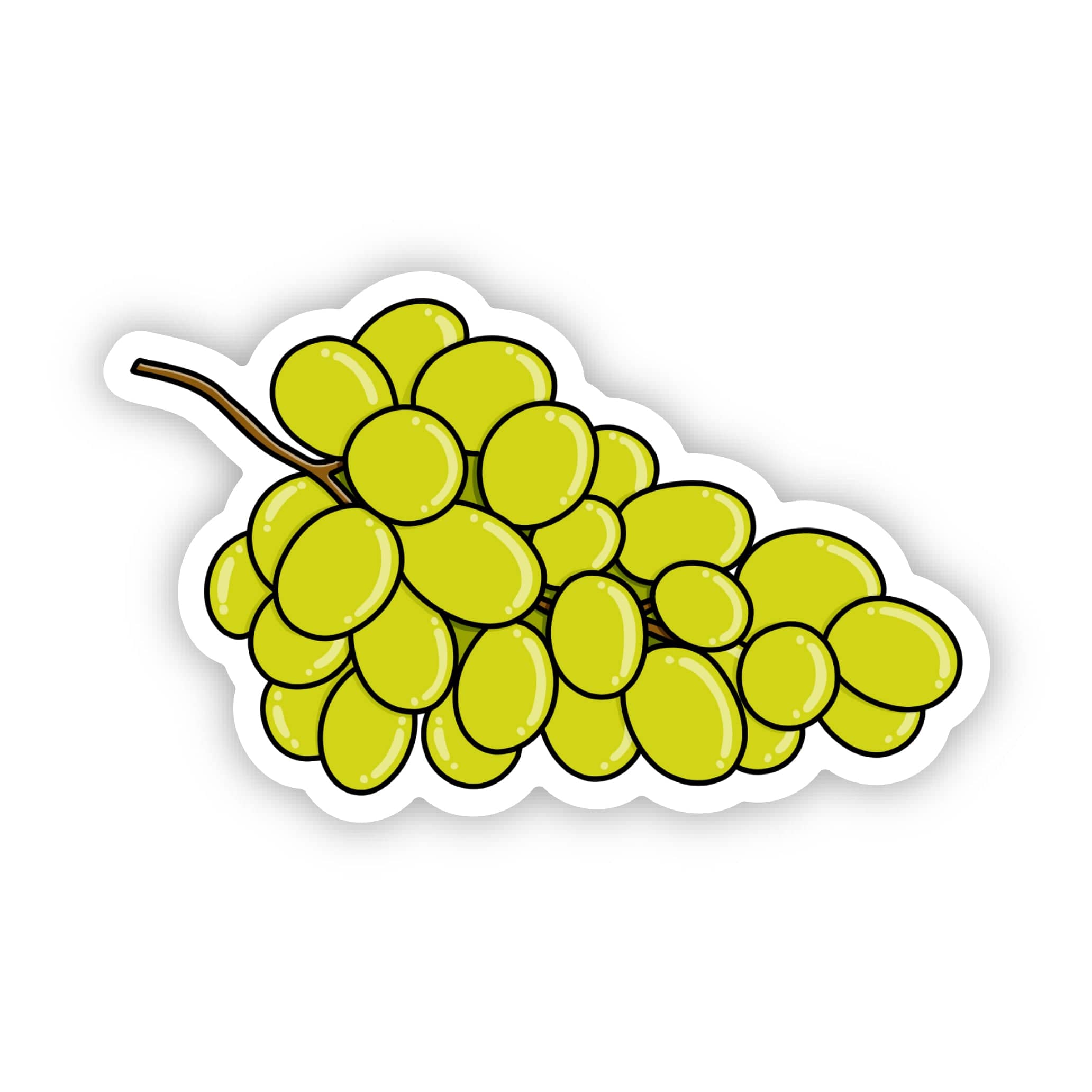  White Grapes Sticker、mySite、ghnorth