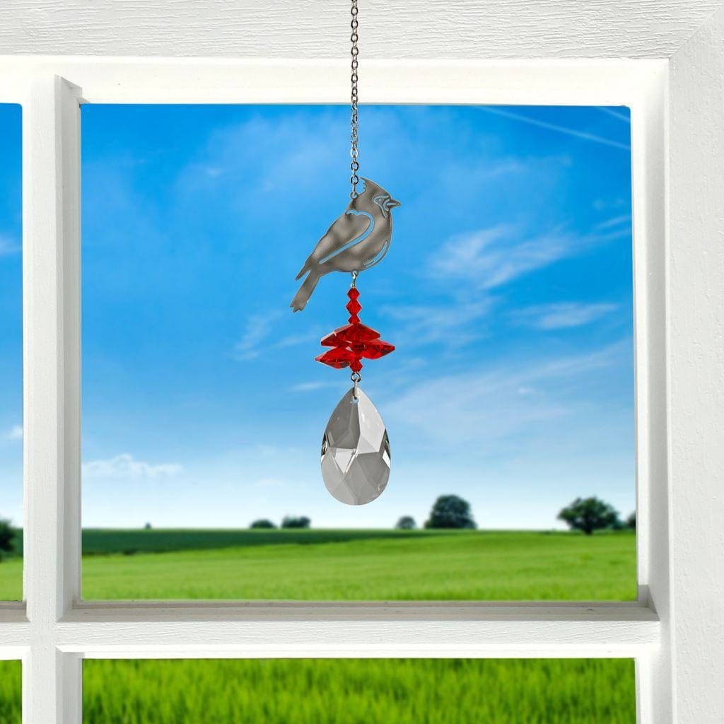 Bird Crystal Fantasy Suncatchers-Cardinal, Hummingbird, Flamingo, Owl, Songbird*、mySite、g9winljtr