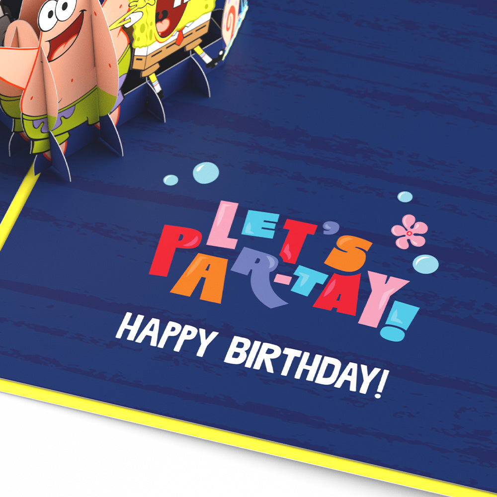 SpongeBob SquarePants Let’s Par-Tay Birthday Pop-Up Card、mySite、solidvoid