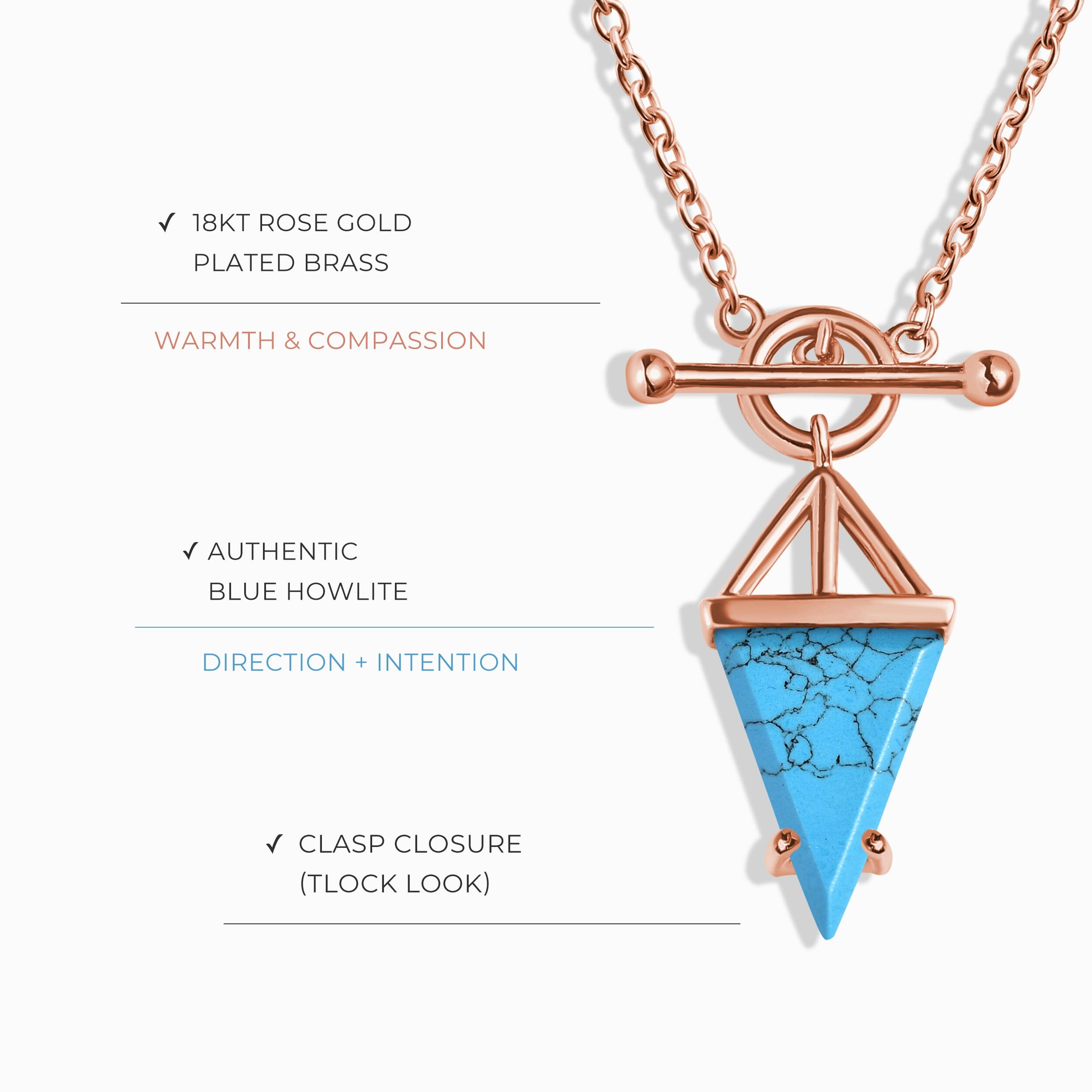 Blue Howlite Necklace - Heroine T-Lock Look、mySite、hinf8tx79