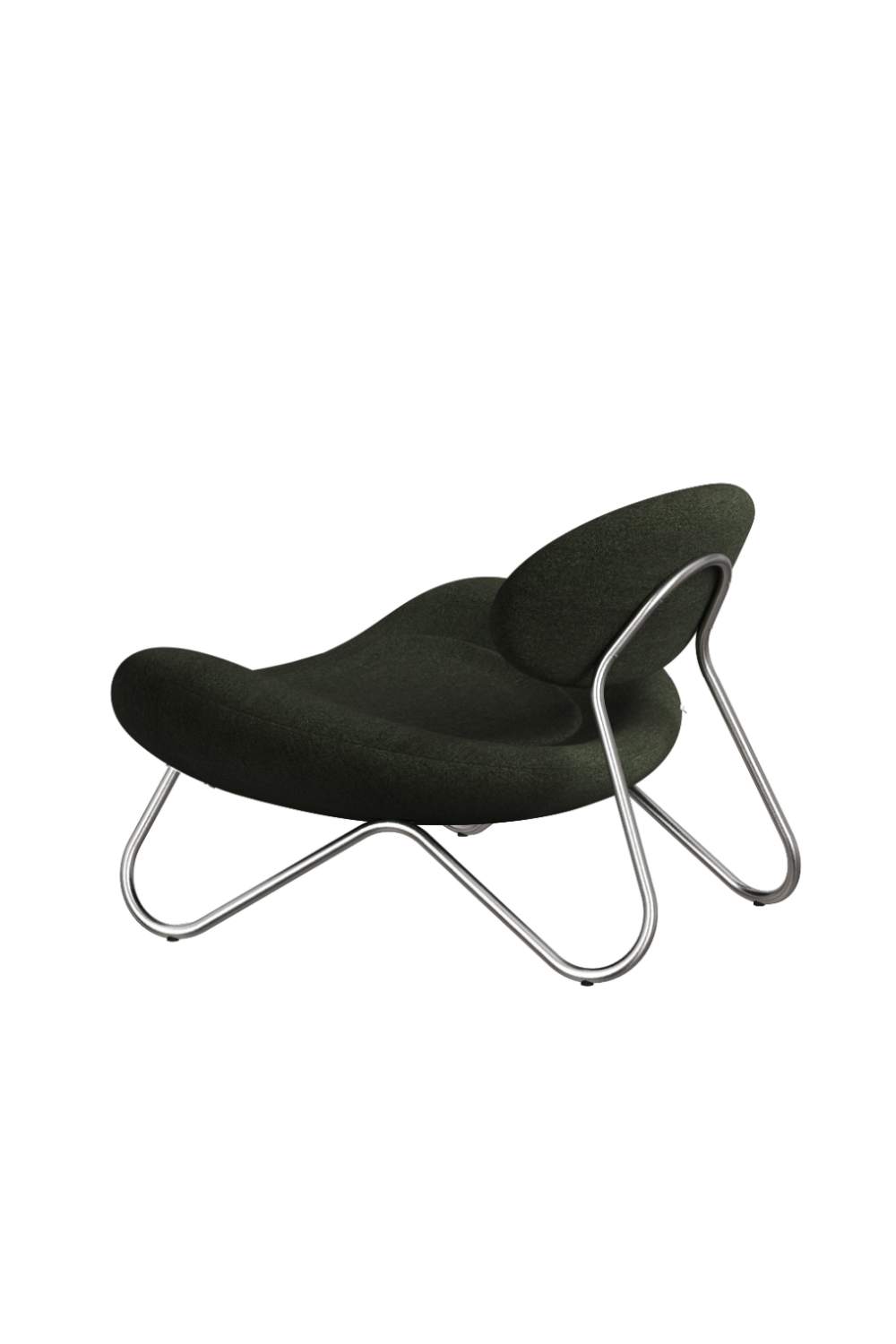 Brushed Steel Framed Lounge Chair | WOUD Meadow、mySite、neckold